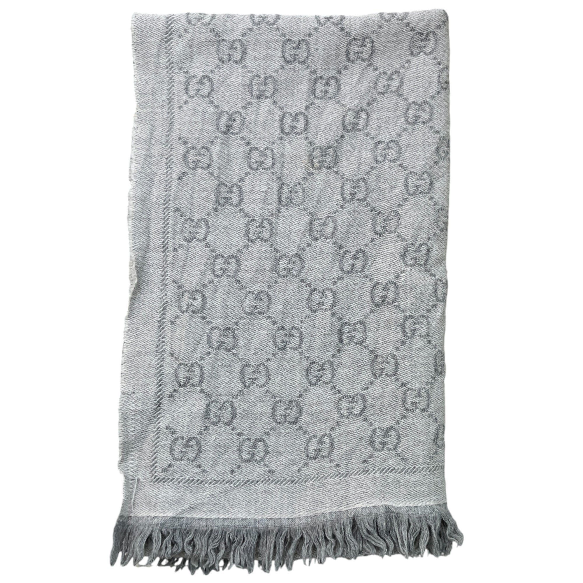 Women's Gg Jacquard Scarf Grey