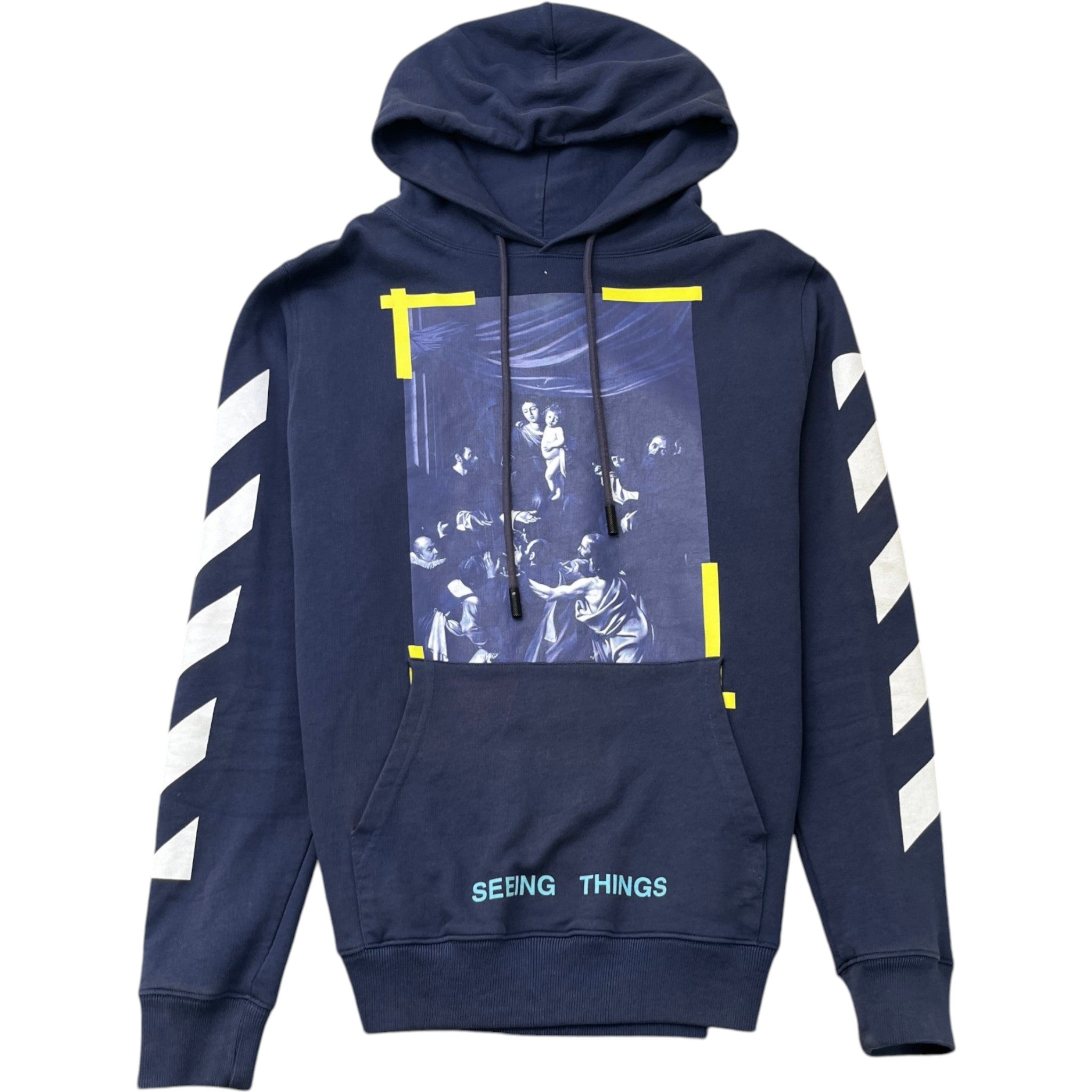 Men's Seeing Things Caravaggio Hoodie Blue Size S