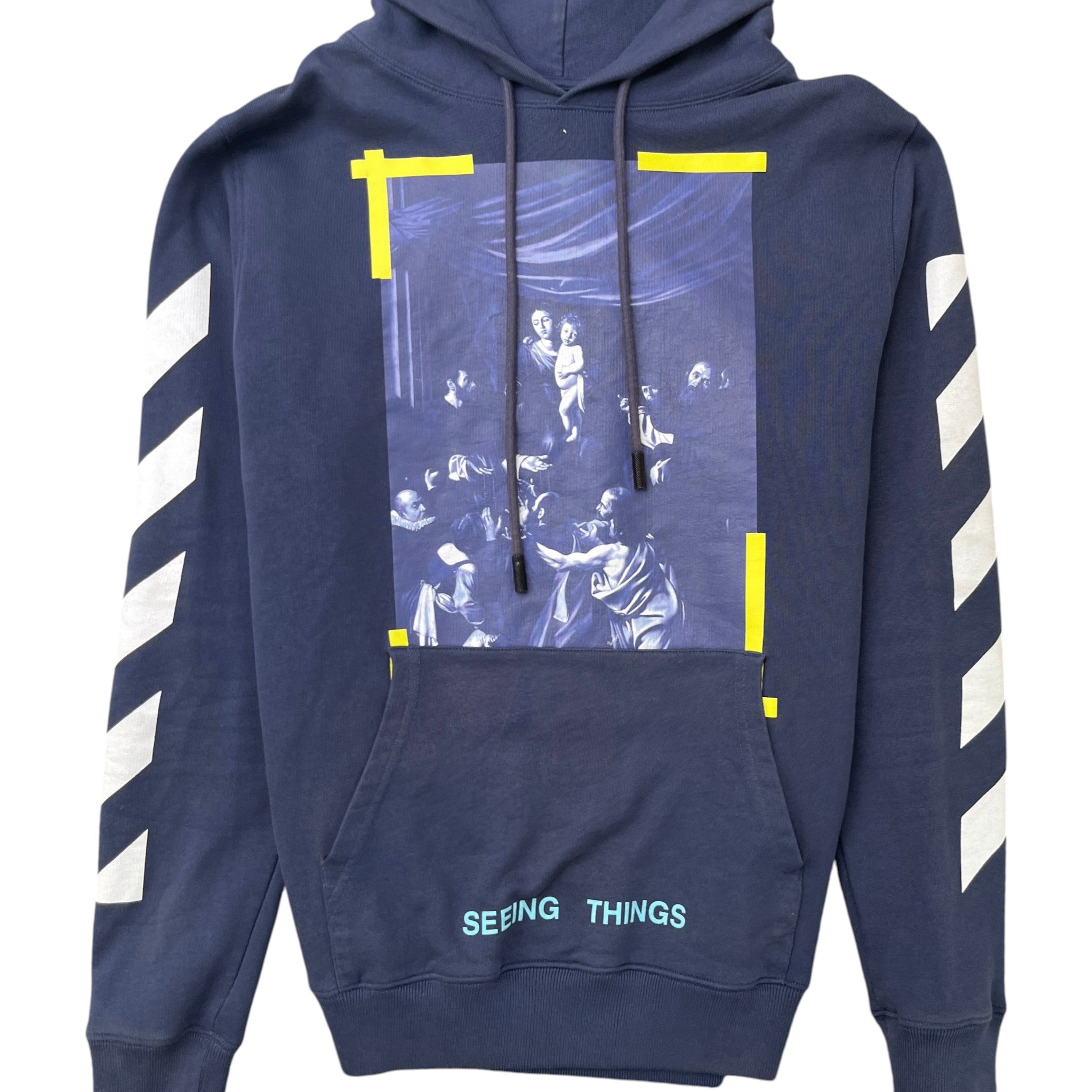 Men's Seeing Things Caravaggio Hoodie Blue Size S