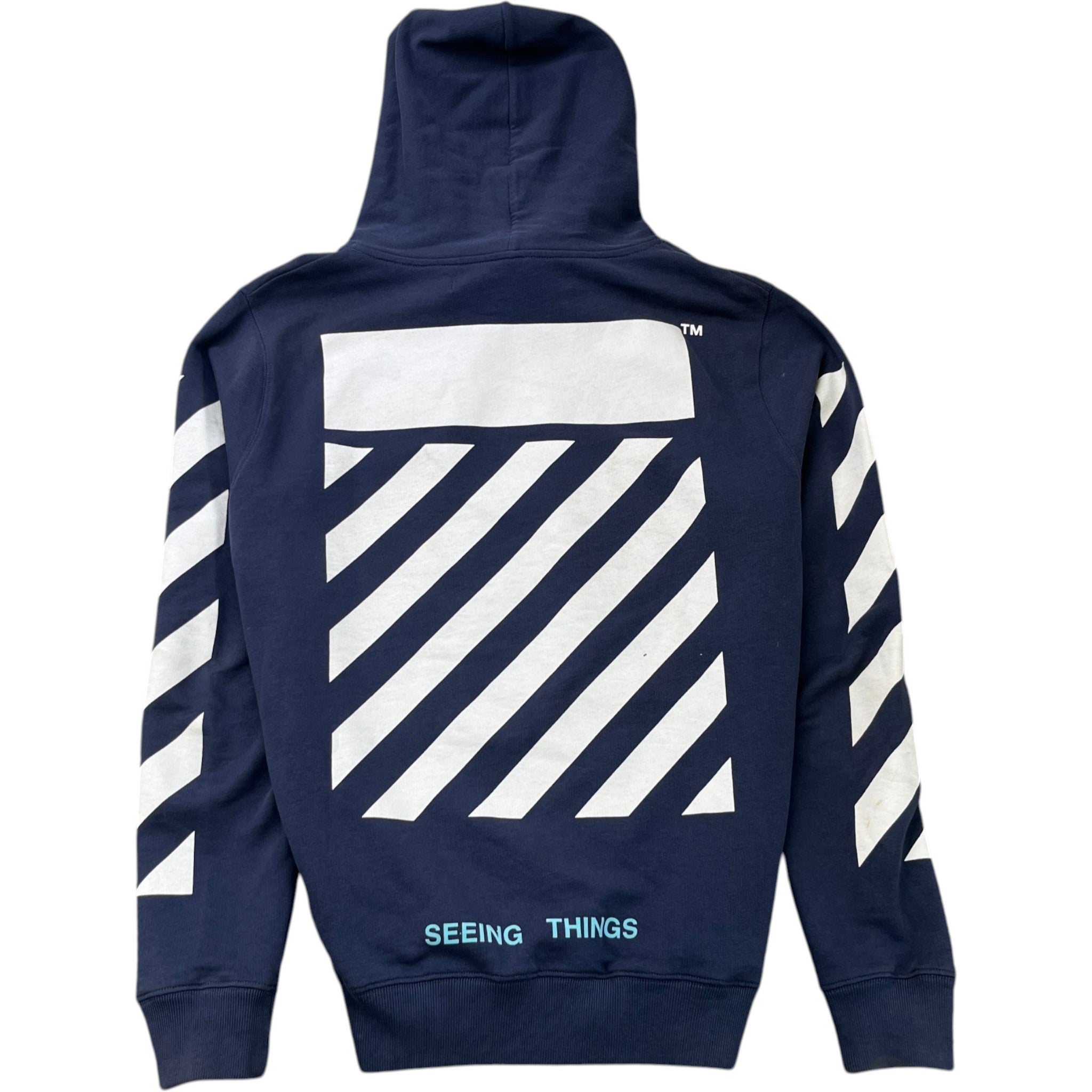 Men's Seeing Things Caravaggio Hoodie Blue Size S