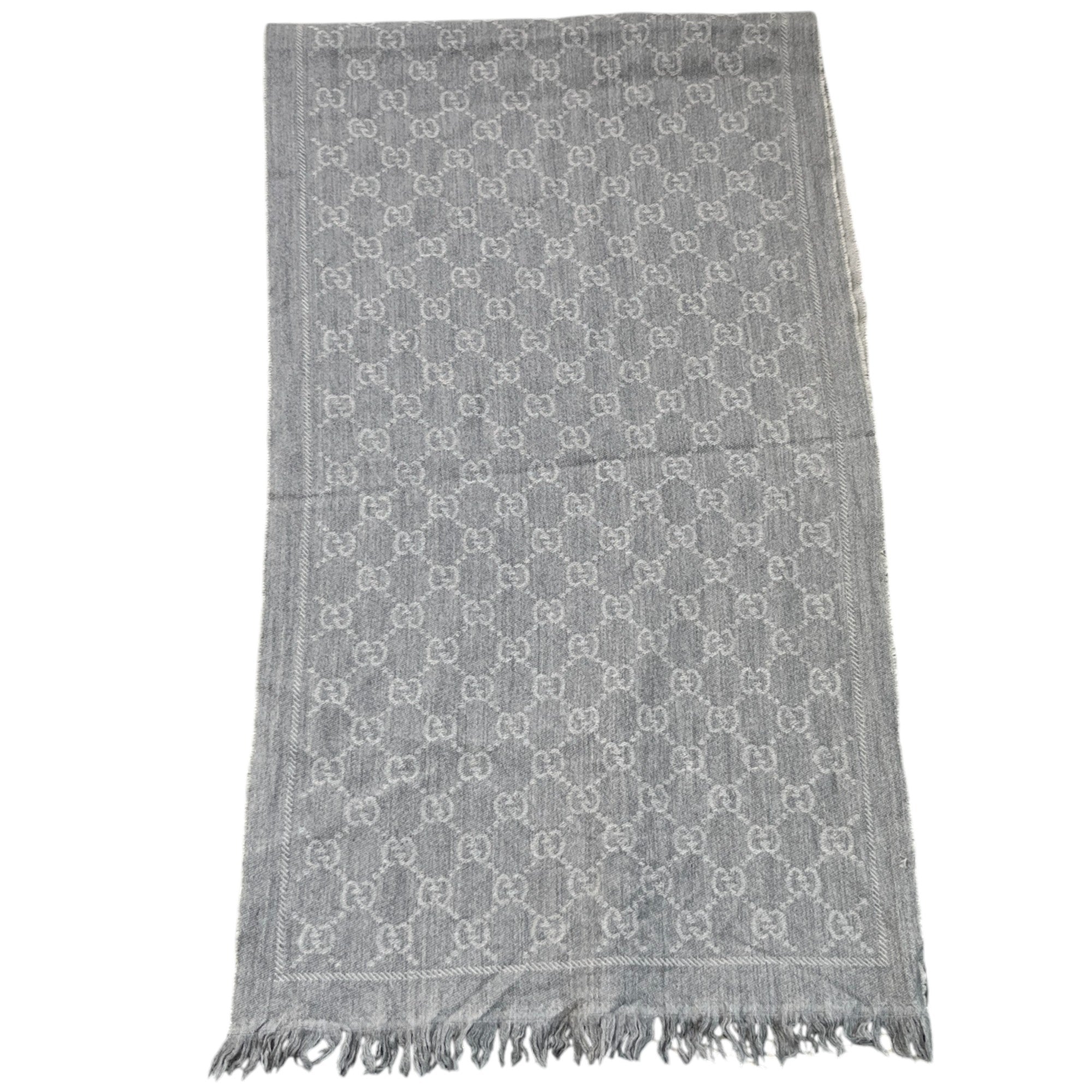 Women's Gg Jacquard Scarf Grey