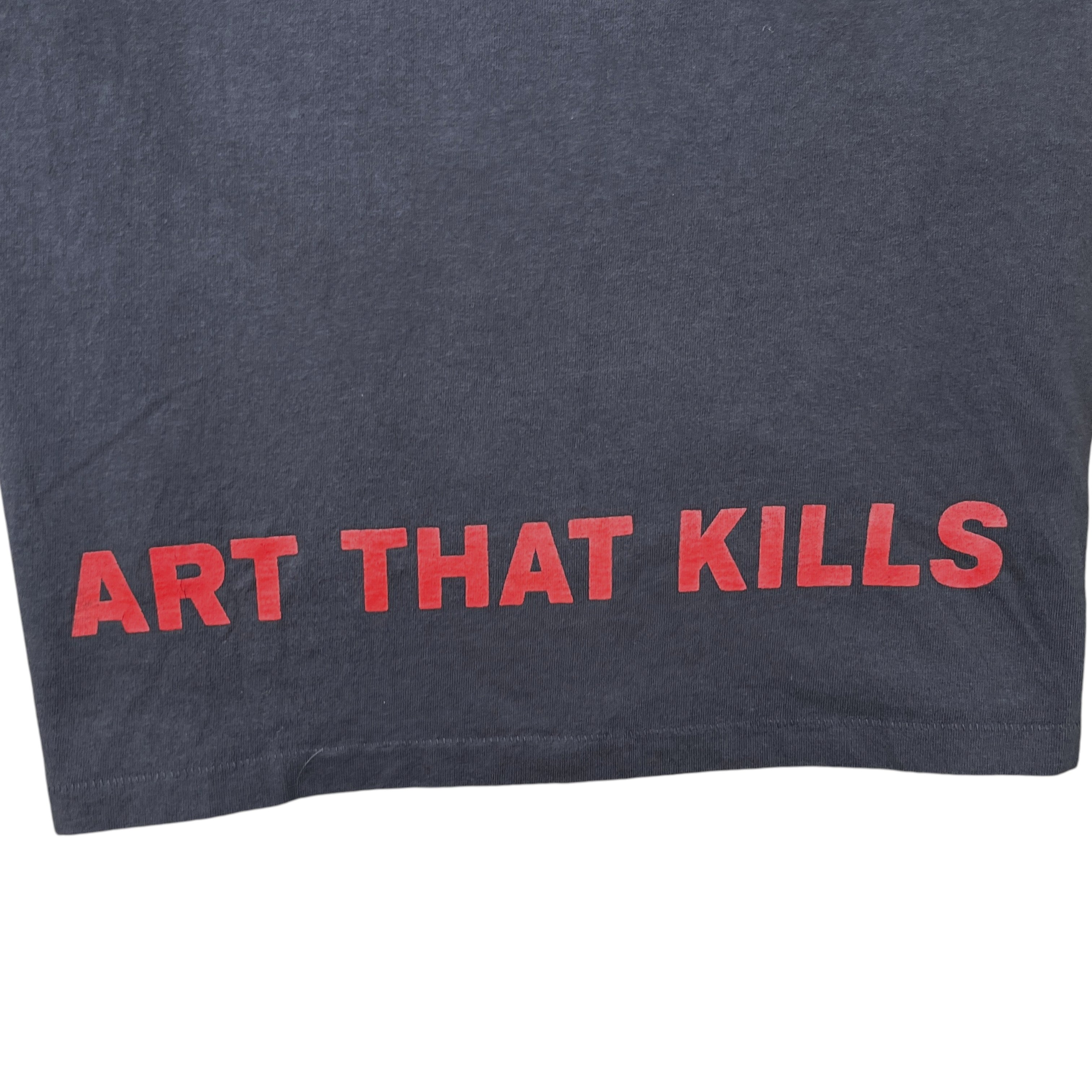 Men's Art That Kills Print Long Sleeve T-Shirt Black Size M
