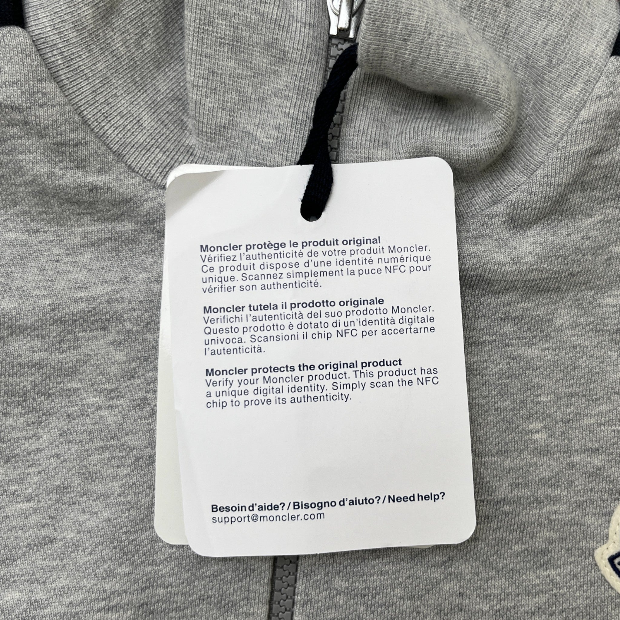 Men's Maglia Track Jacket Grey Size XS