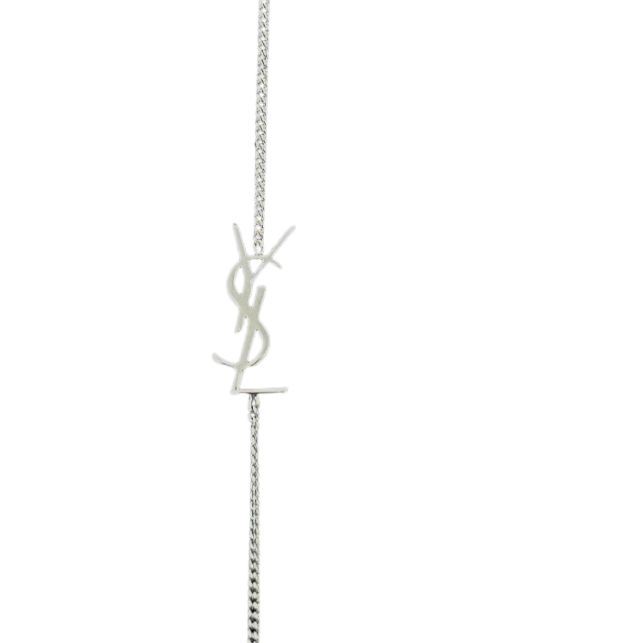 Women's Logo Print Bracelet Silver