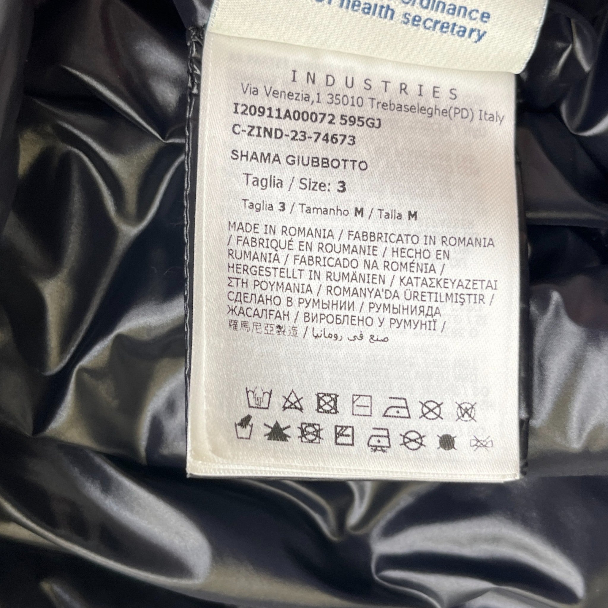 Men's Shama Down Jacket Navy Size 3 / L