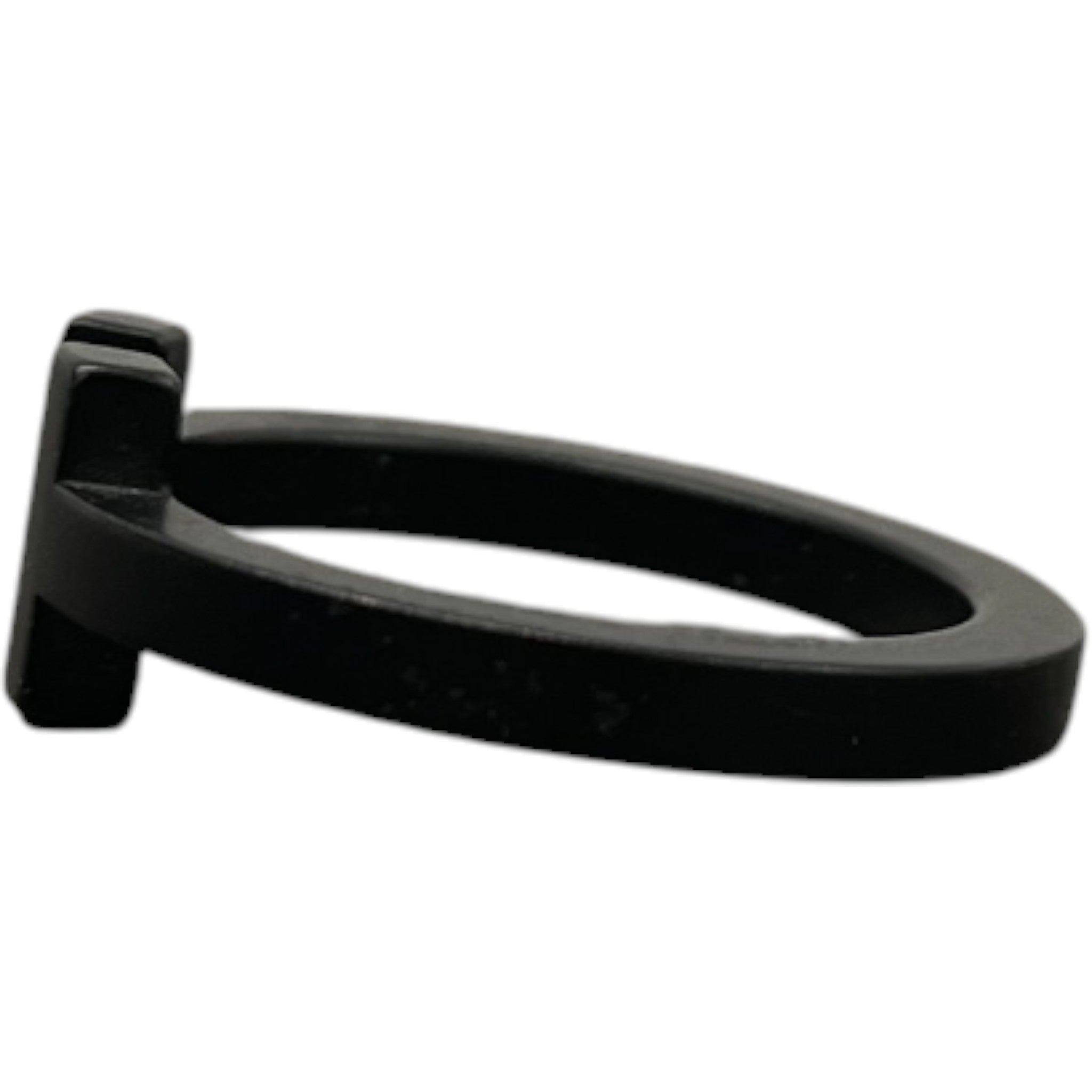 Men's T Square Ring Black