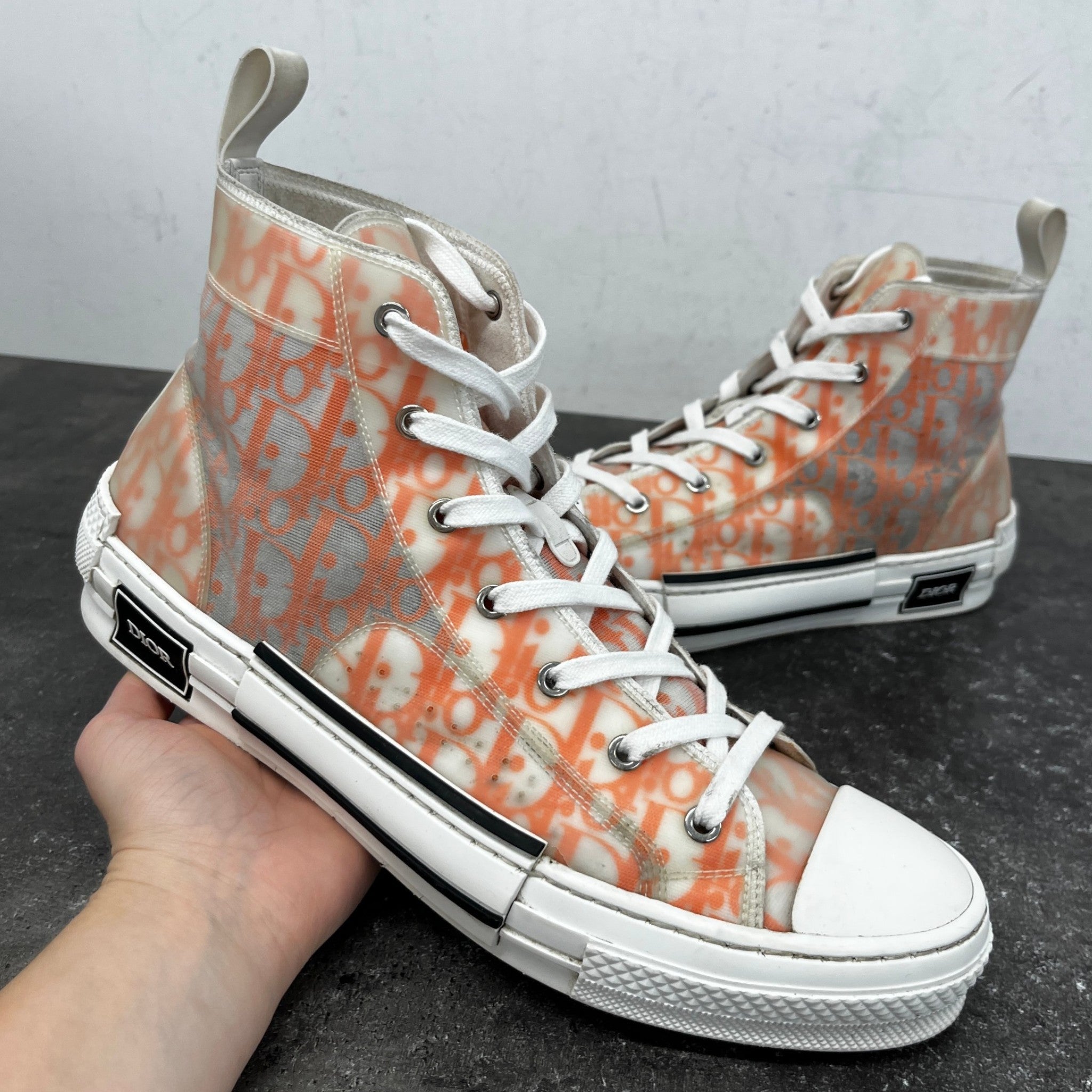 Men's B23 High Trainers Orange Size EU 45 / UK 11