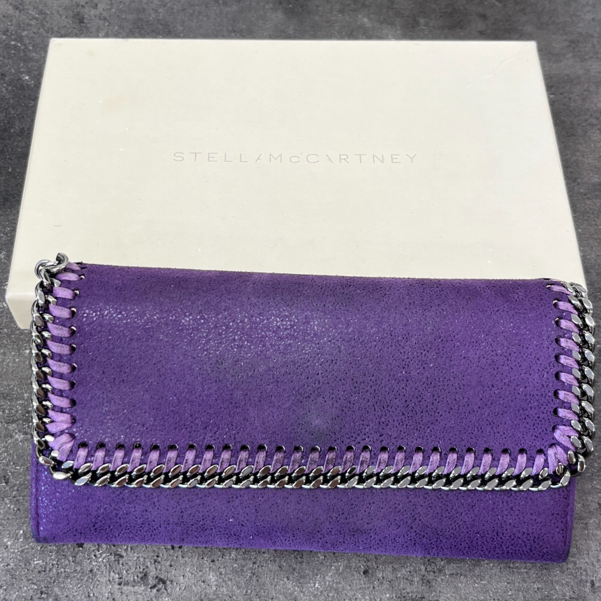 Women's Falabella Continental Flap Clutch Purple