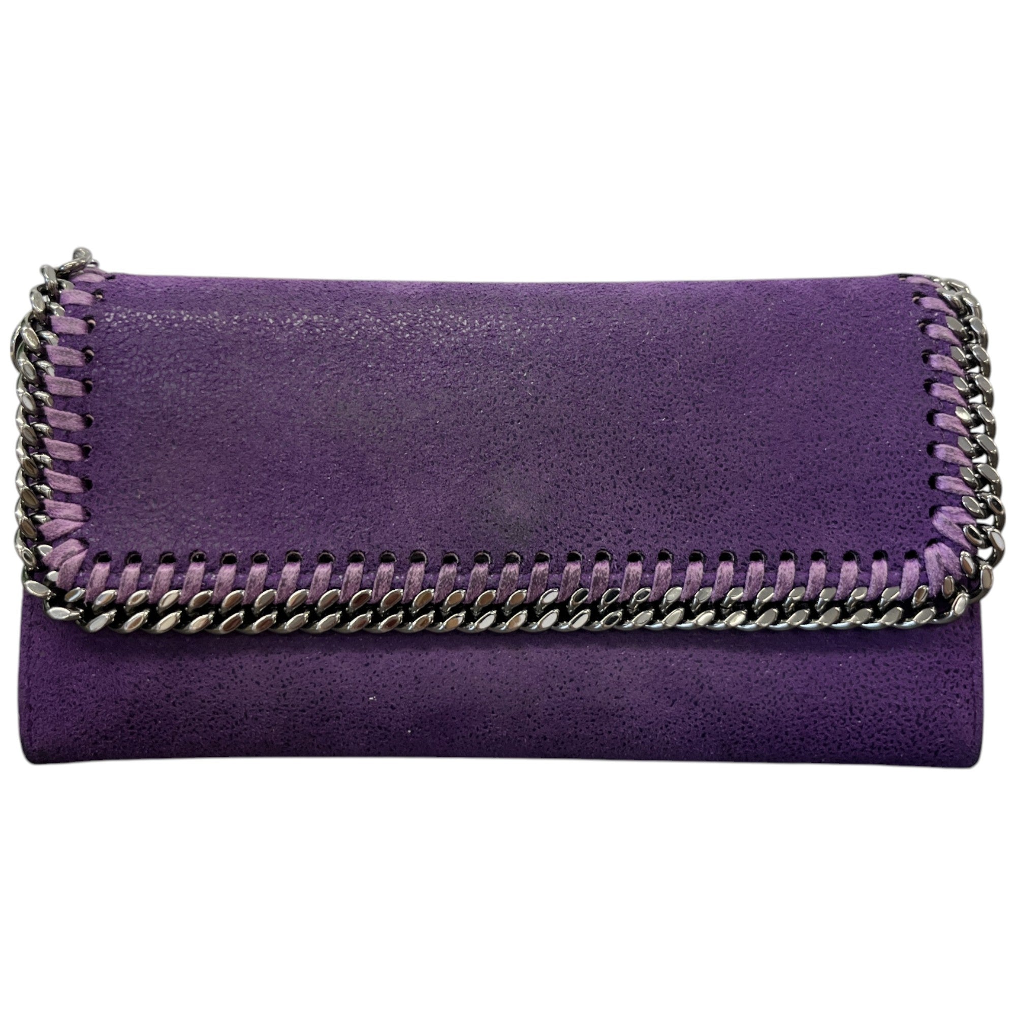 Women's Falabella Continental Flap Clutch Purple