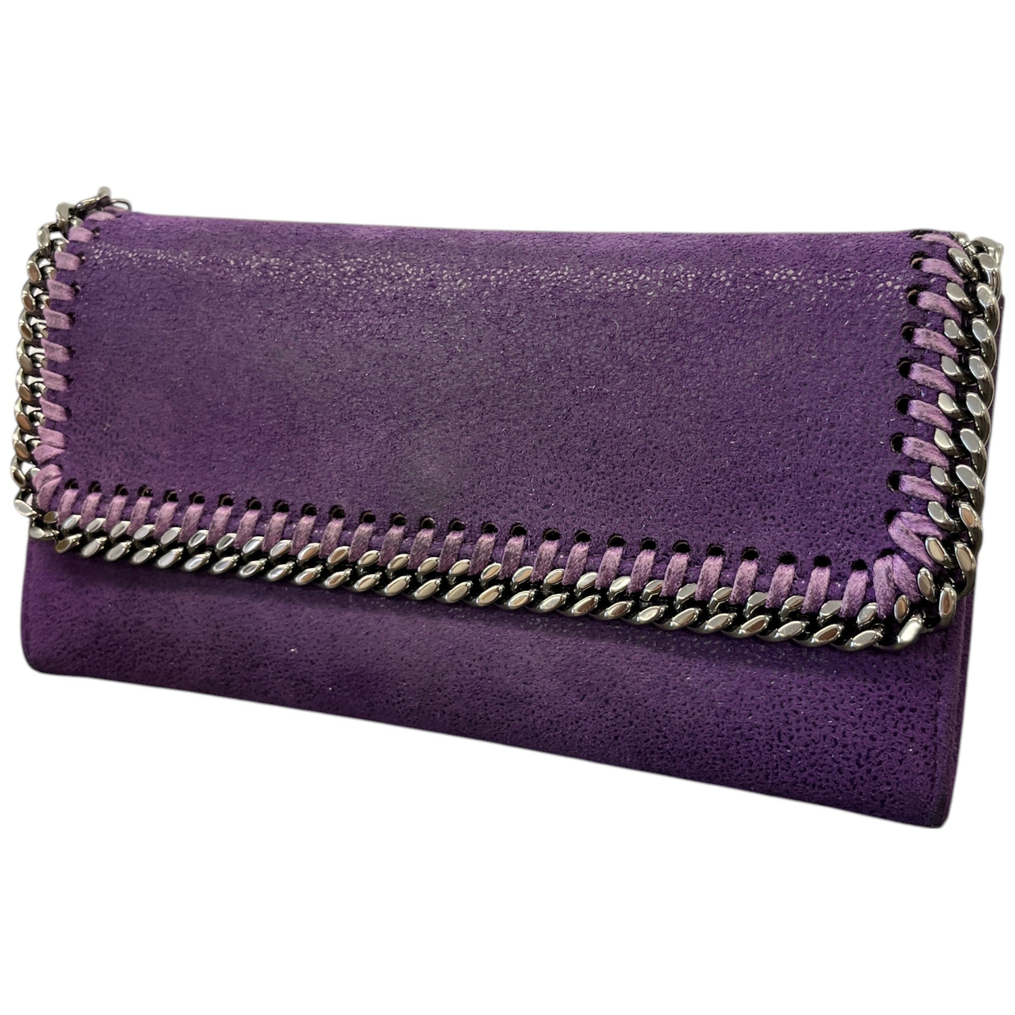 Women's Falabella Continental Flap Clutch Purple
