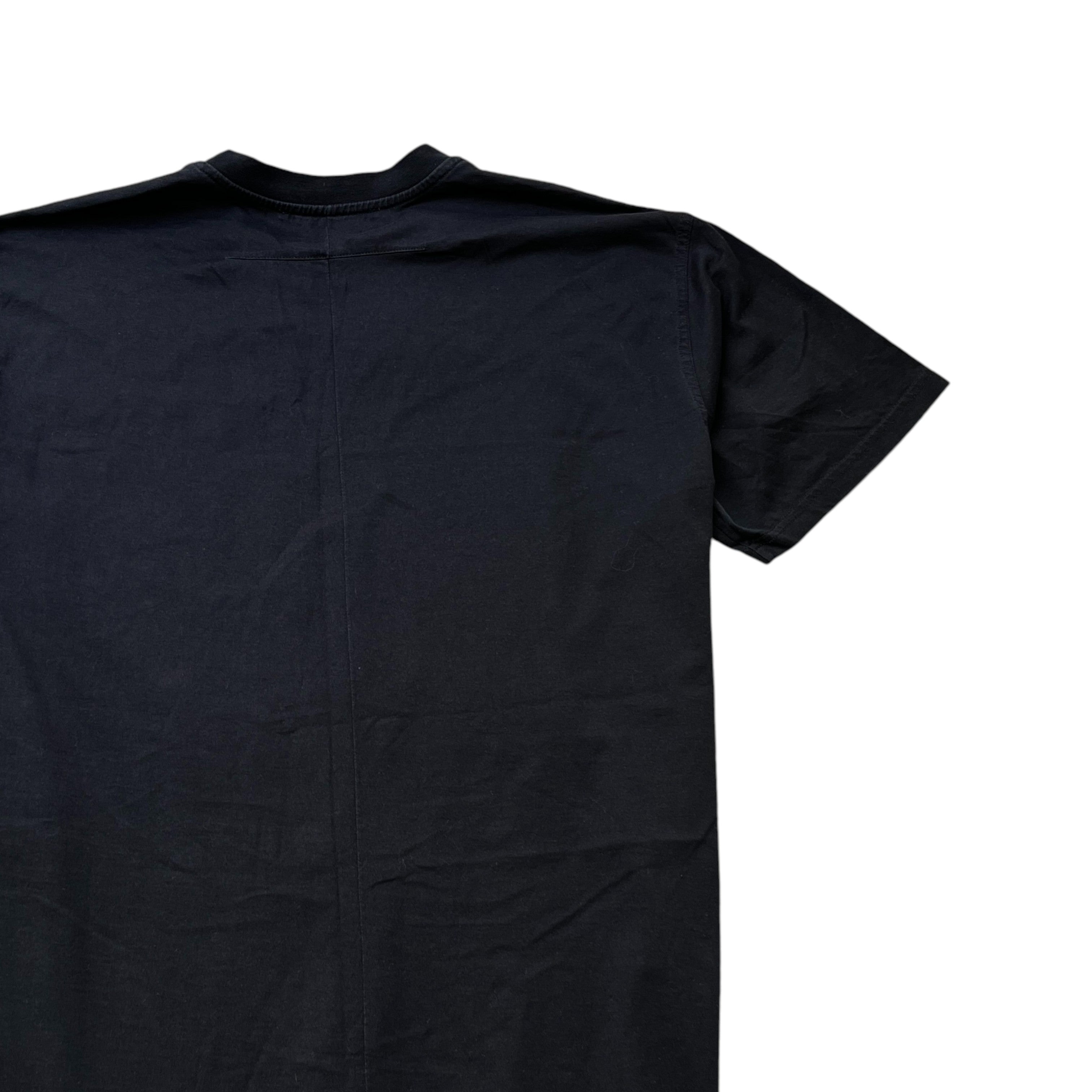 Men's 3D Usa Flag Print T-Shirt Black Size XS