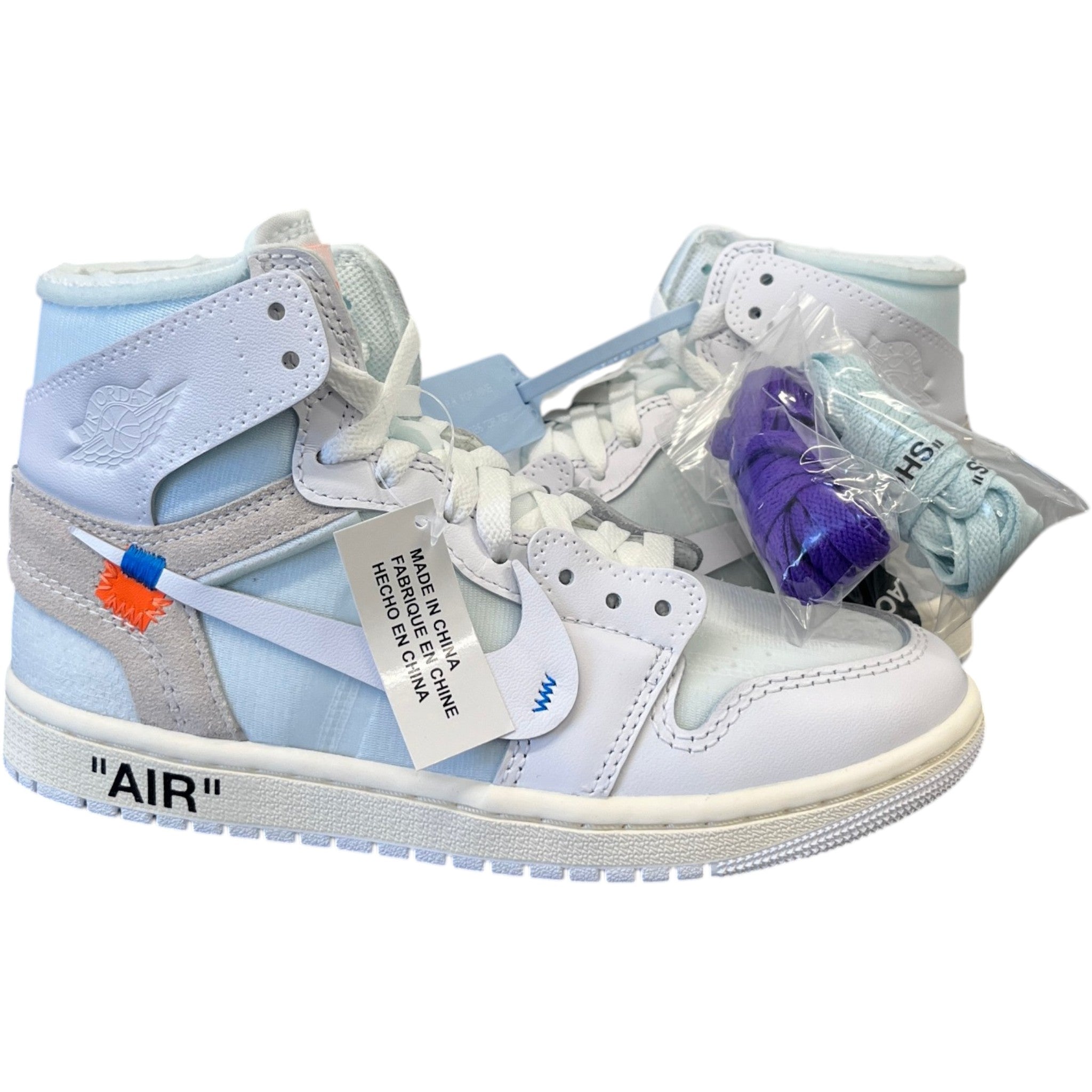 Women's Air Jordan 1 High Og X V.A.A. High Trainers White Size EU 37.5 / UK 4.5
