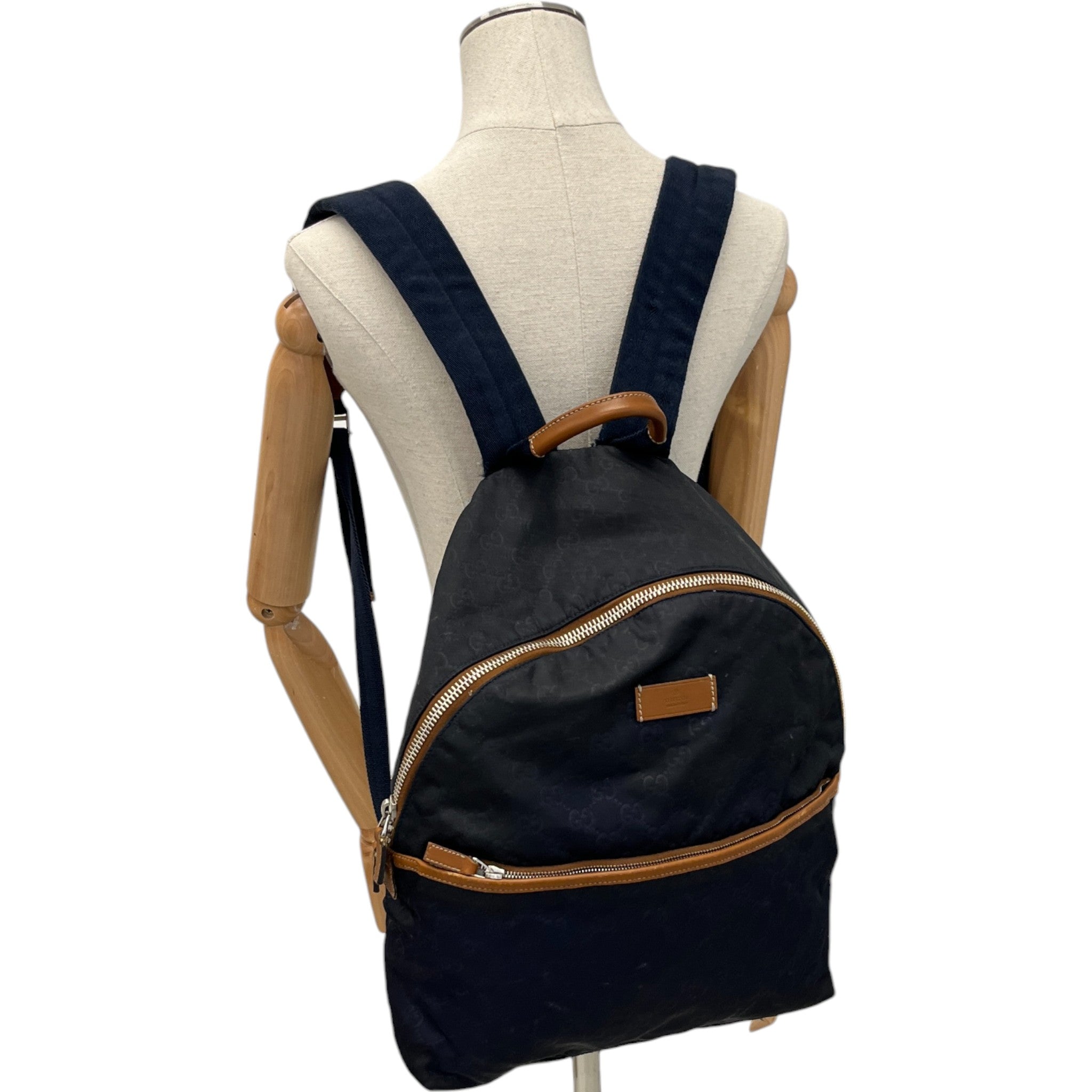 Men's Gg Nylon Backpack Navy