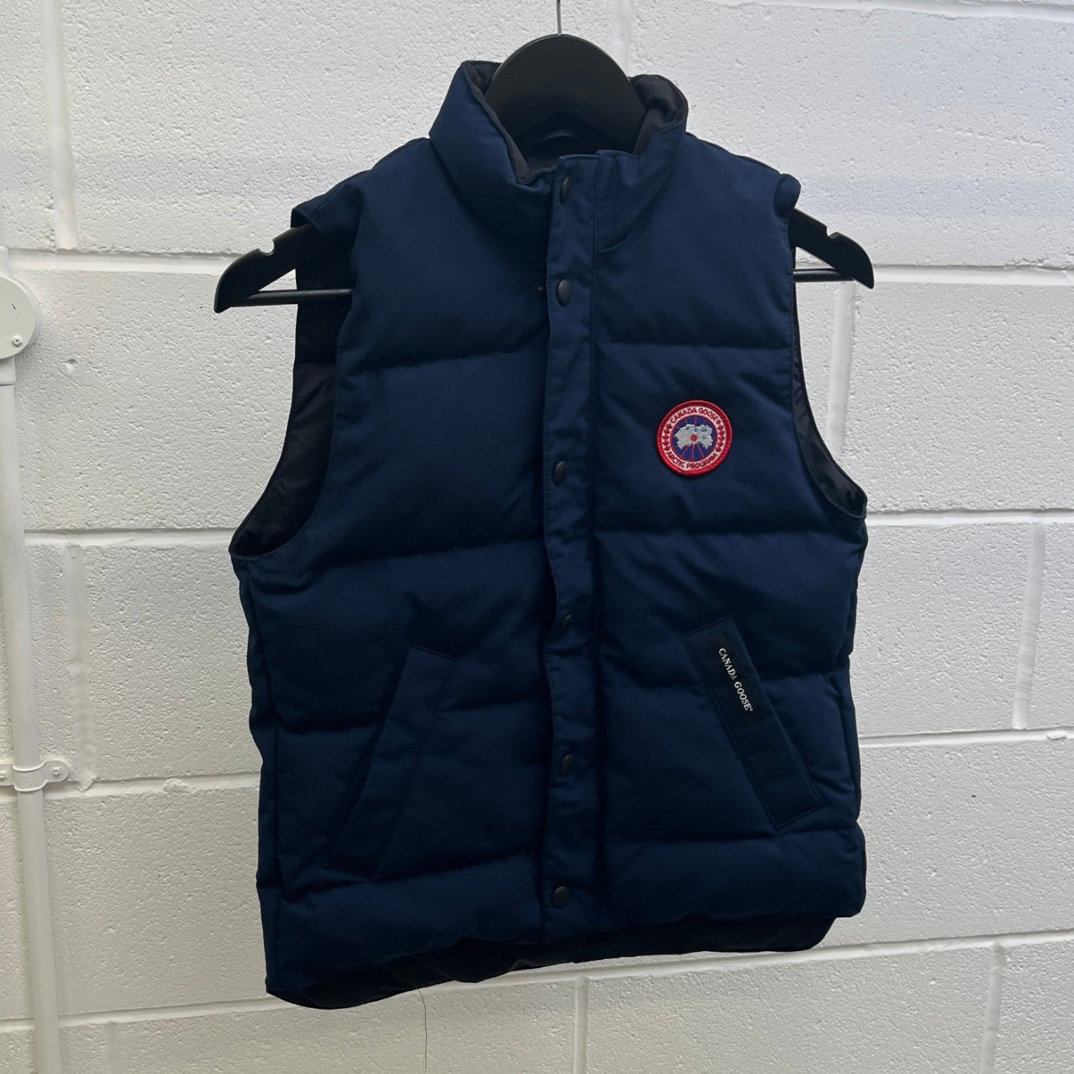 Men's Junior Vanier Gilet Navy Size Age 14-16