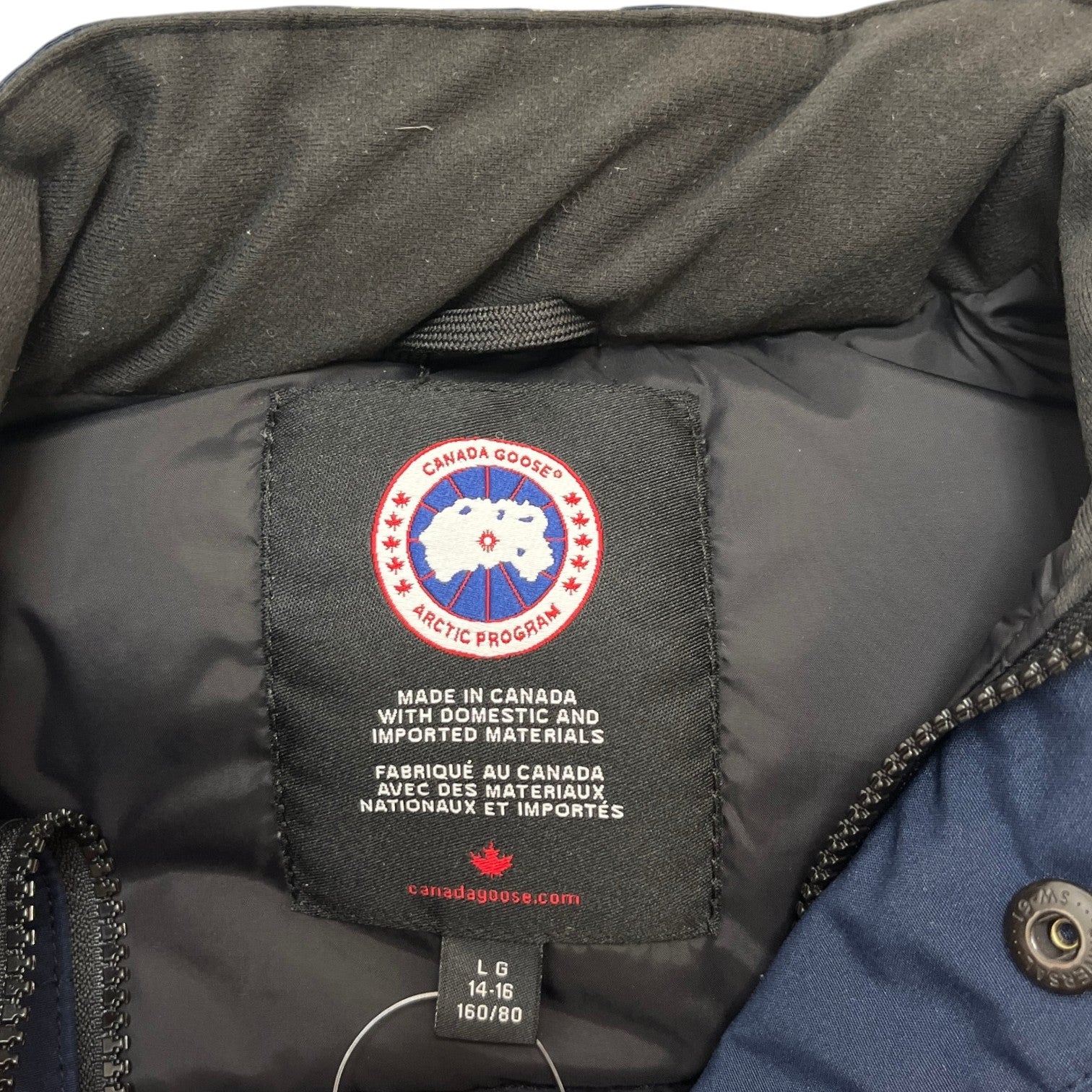 Men's Junior Vanier Gilet Navy Size Age 14-16