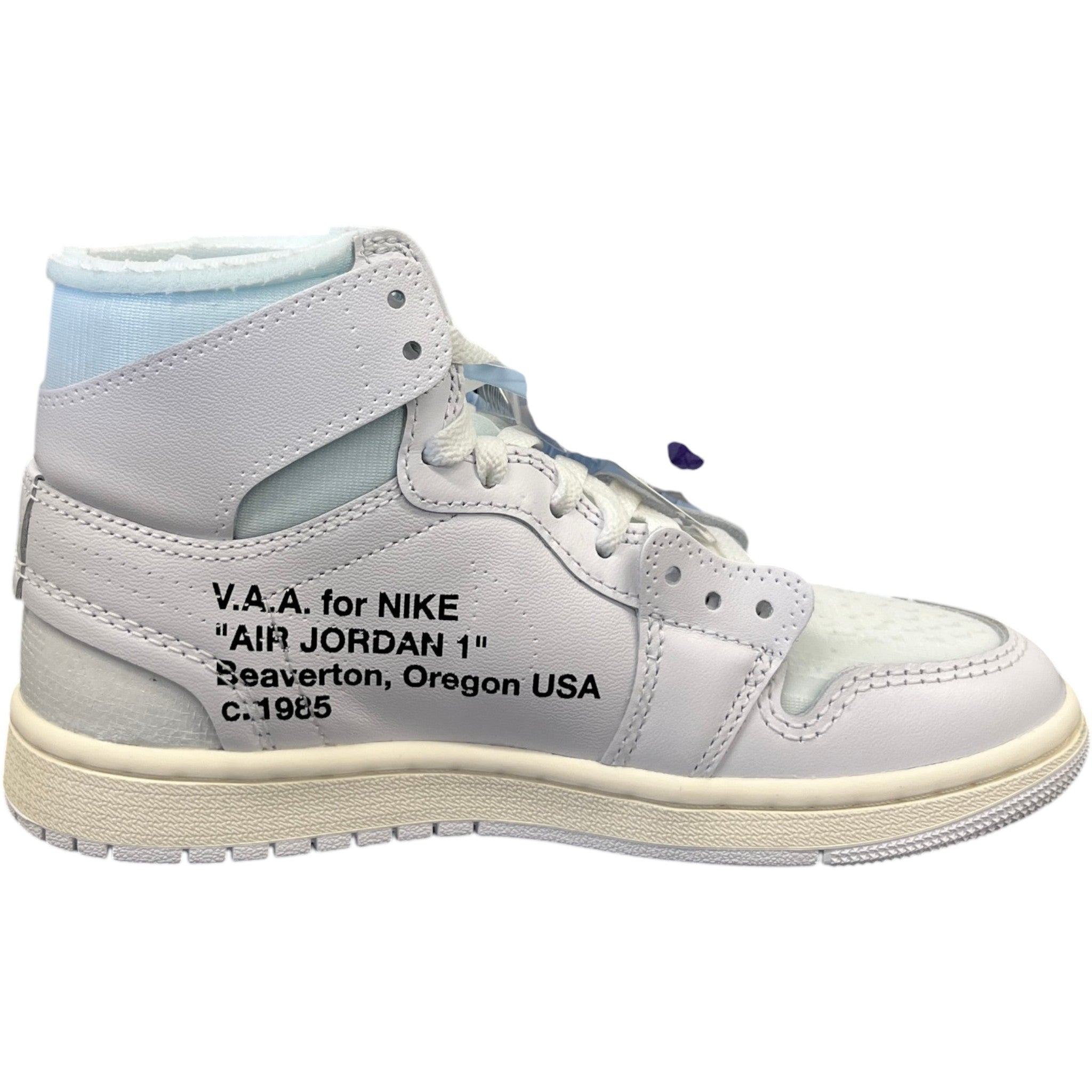 Women's Air Jordan 1 High Og X V.A.A. High Trainers White Size EU 37.5 / UK 4.5