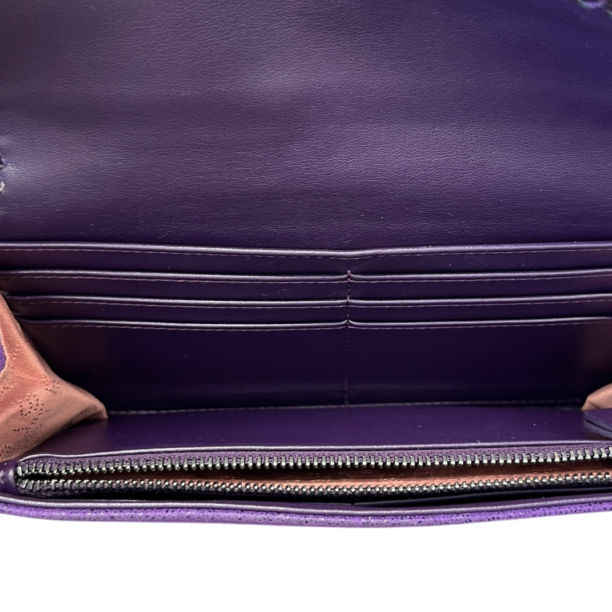 Women's Falabella Continental Flap Clutch Purple