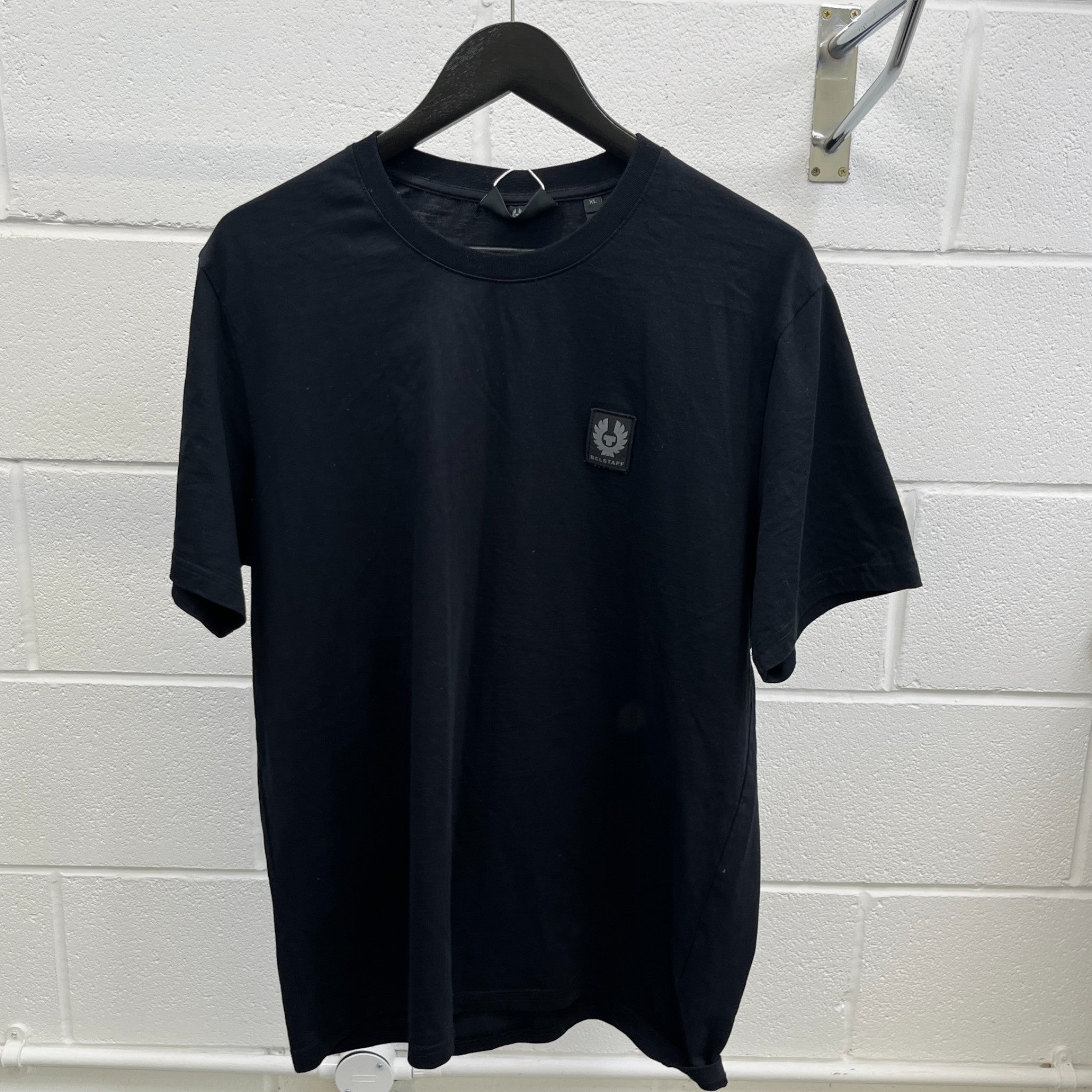 Men's Patch Logo T-Shirt Black Size XL