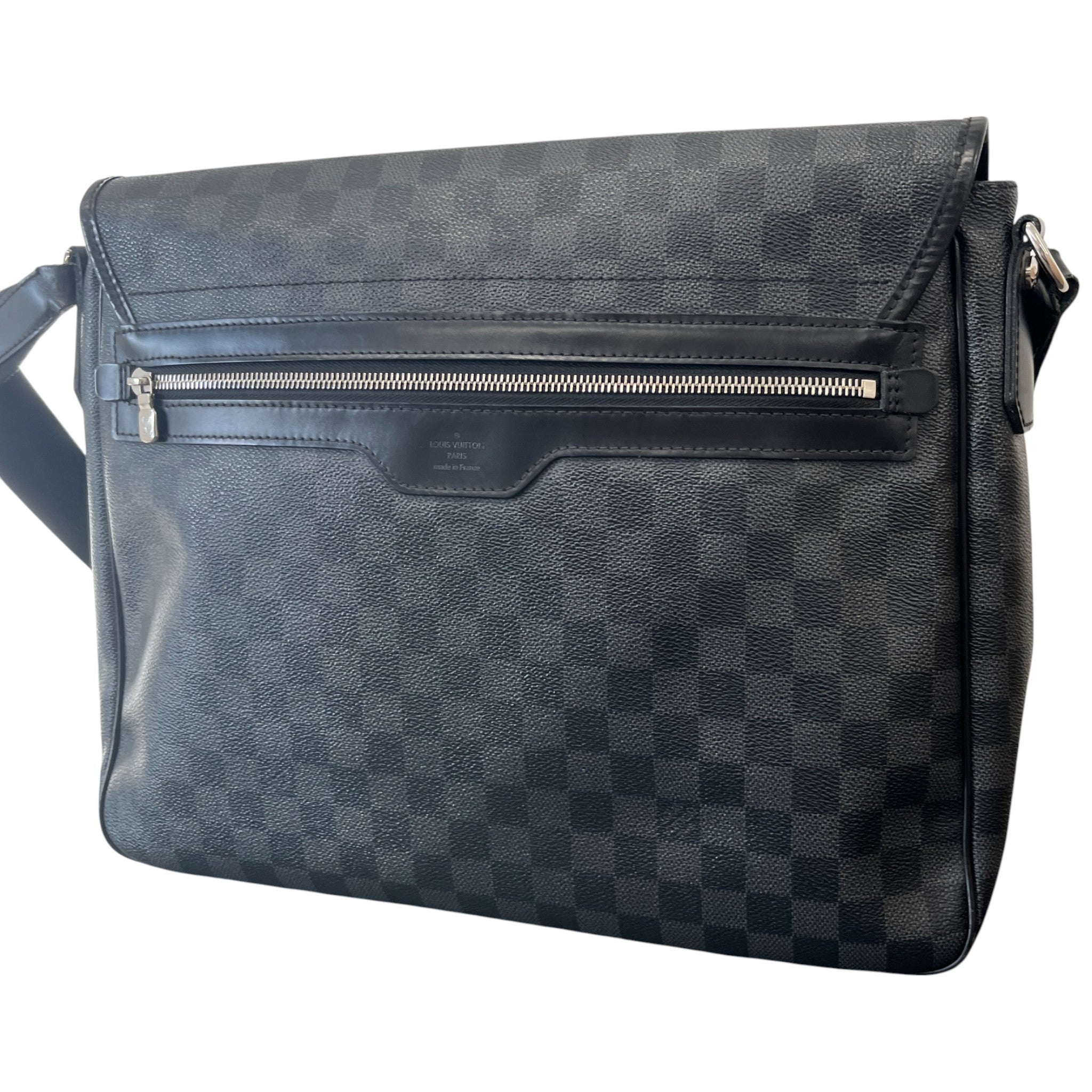 Men's Damier Graphite Daniel Mm Messenger Bag Black