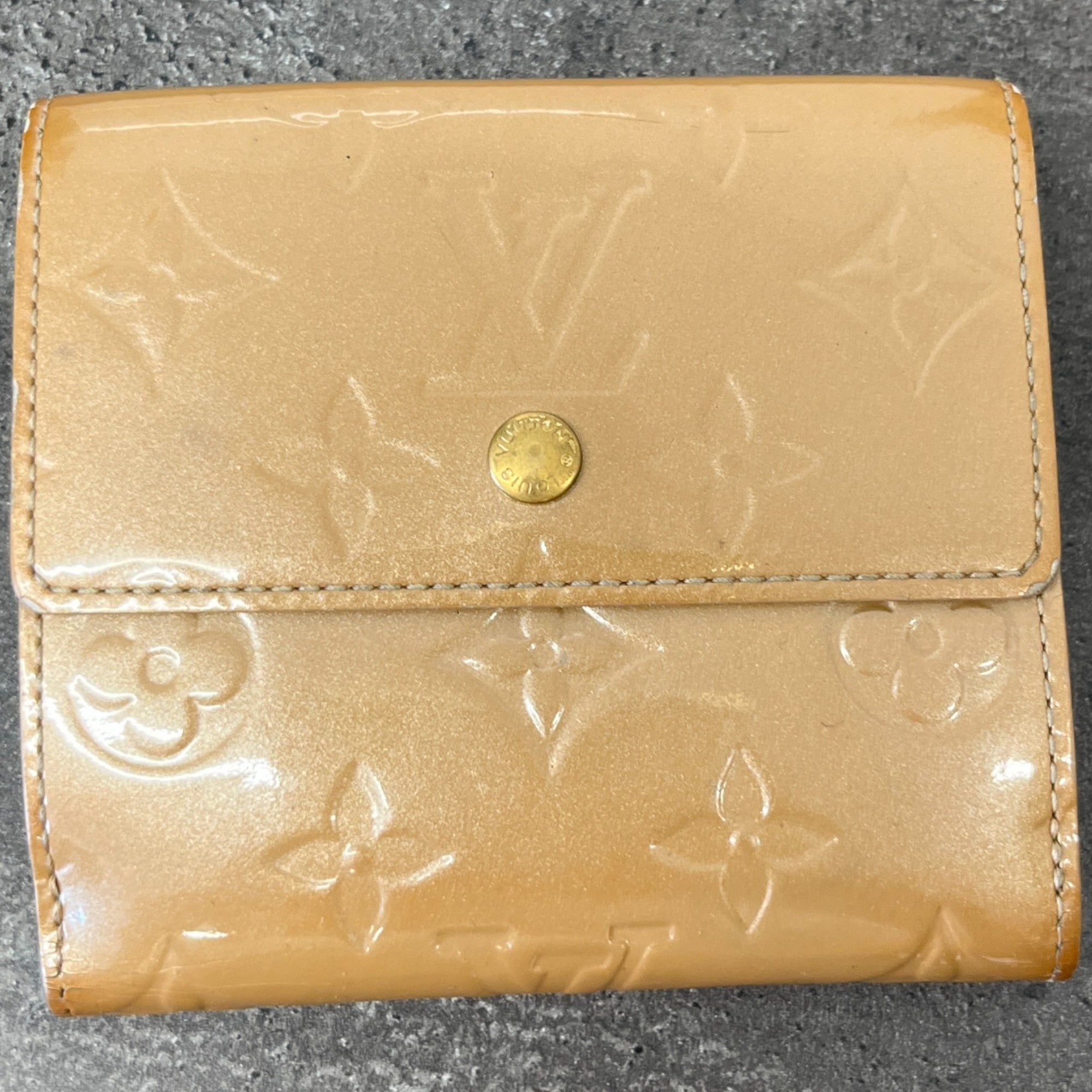 Women's Monogram Vernis Wallet Gold Size S