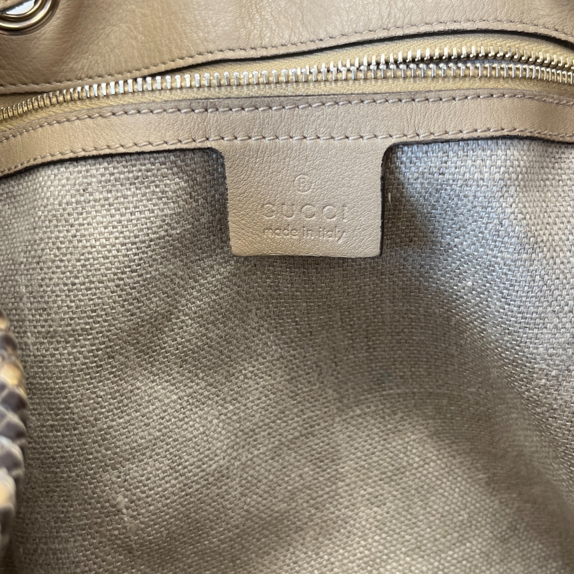 Women's Python Skin Tassle Bag Brown