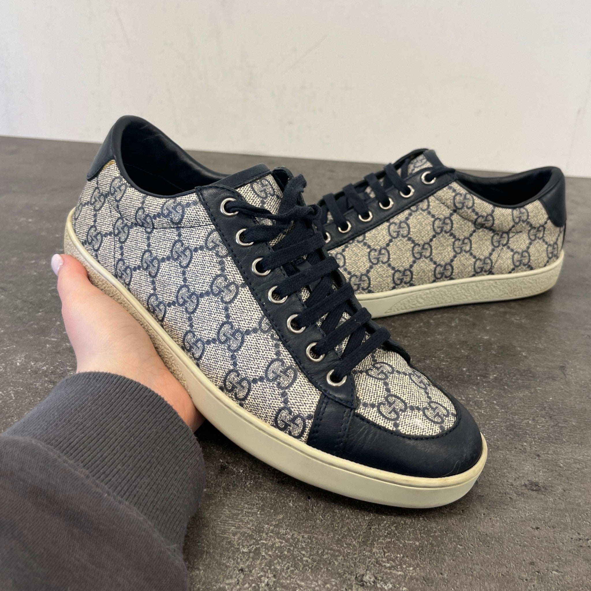 Women's Gg Supreme Low Trainers Navy Size EU 38.5 / UK 5.5