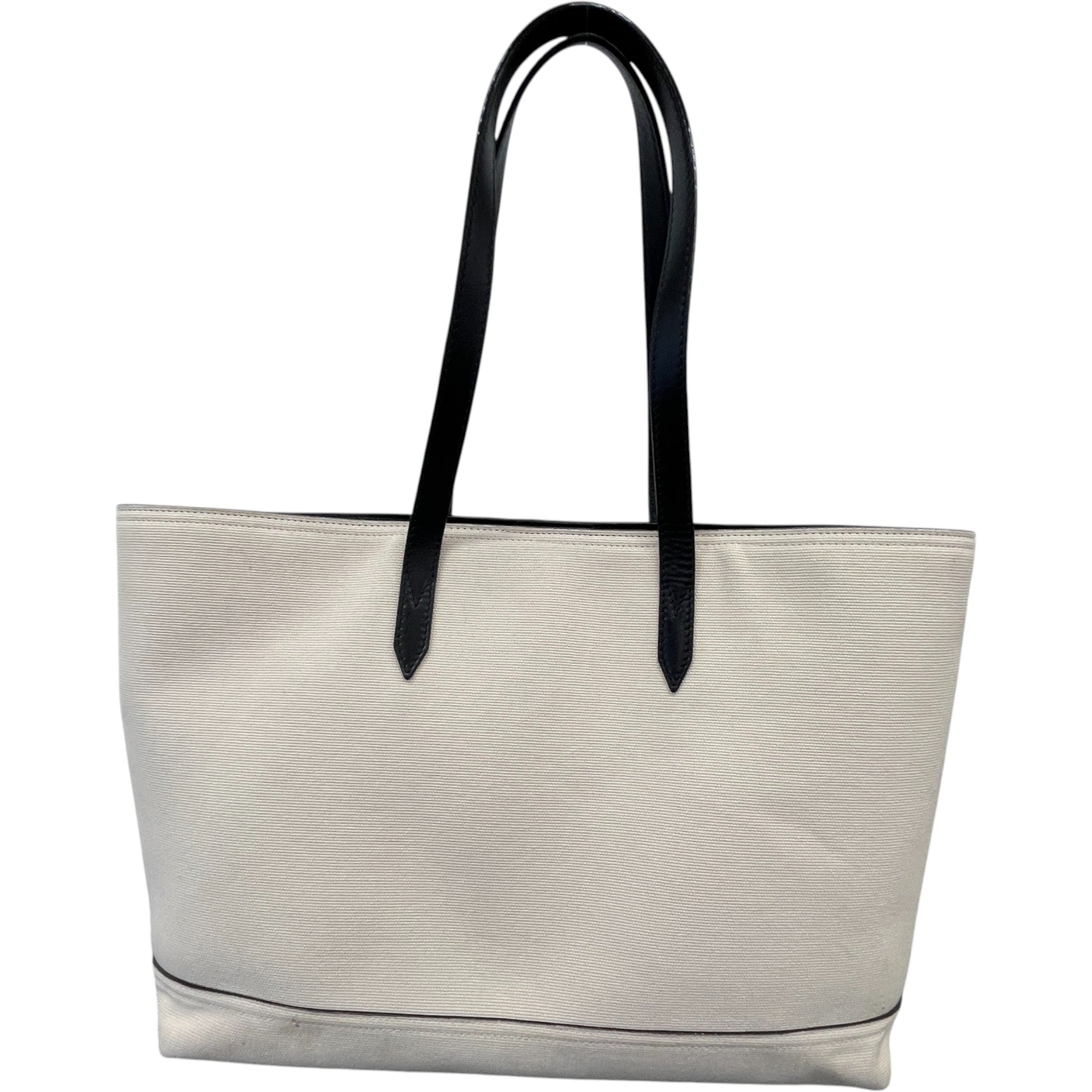 Women's Canvas Logo Tote Bag Beige