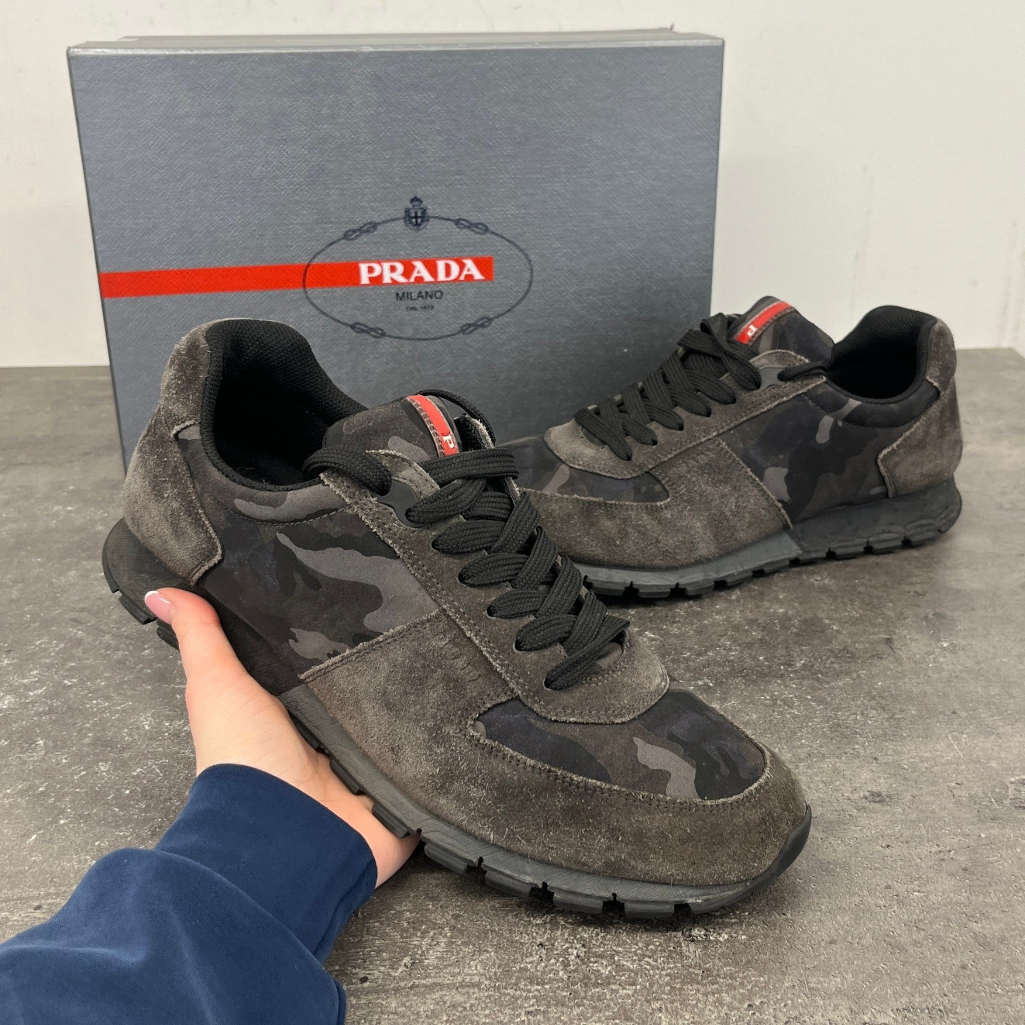 Men's Matchrace Camouflage Low Trainers Black Size EU 43 / UK 9