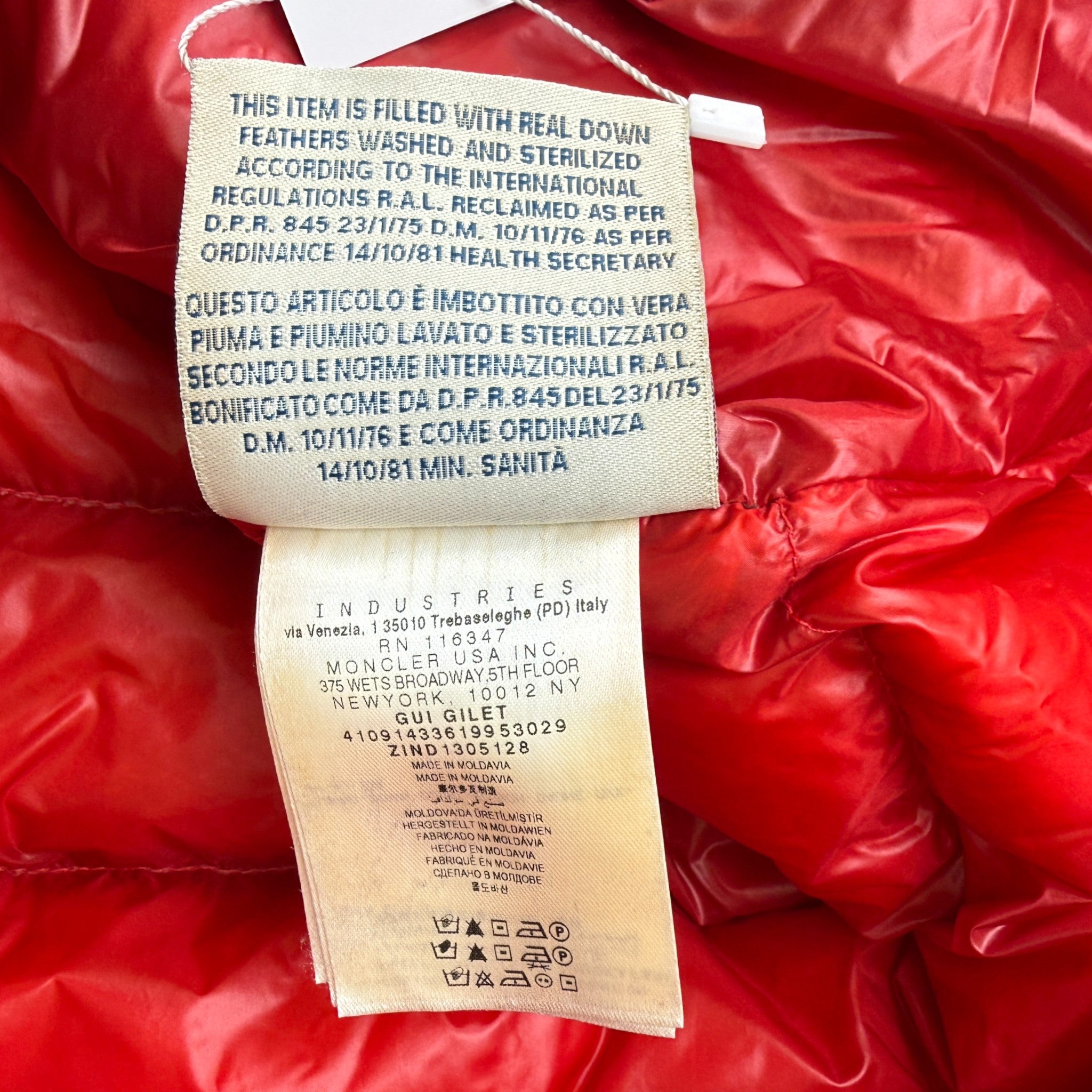 Men's Gui Gilet Red Size 3 / L