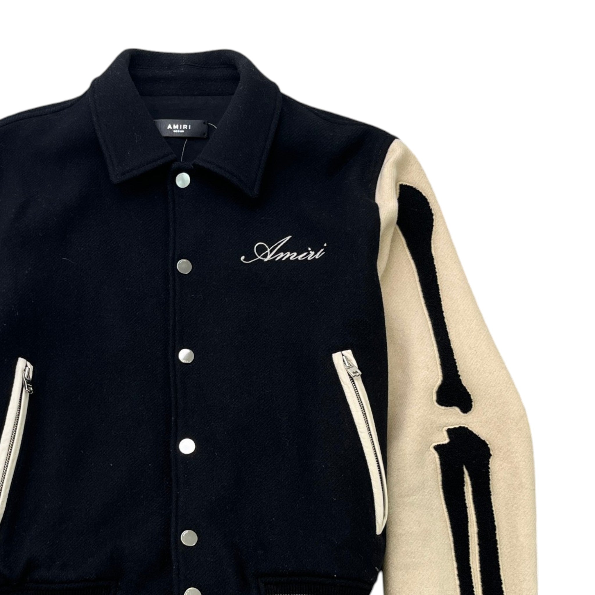 Men's Varsity Bones Jacket Black Size M