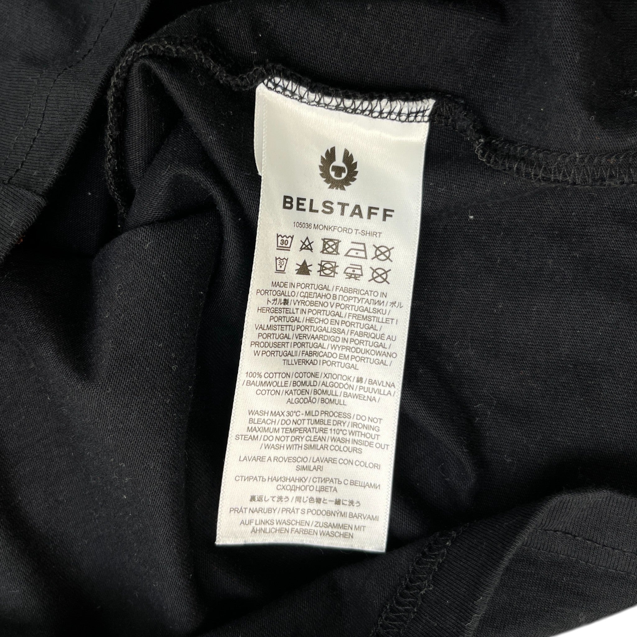 Men's Patch Logo T-Shirt Black Size XL