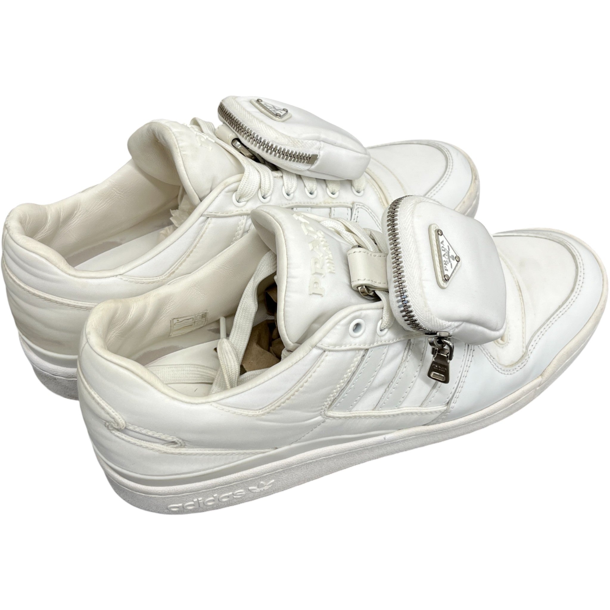 Men's X Adidas Re-Nylon Forum Detachable Pouch Low Trainers White Size EU 44 / UK 10