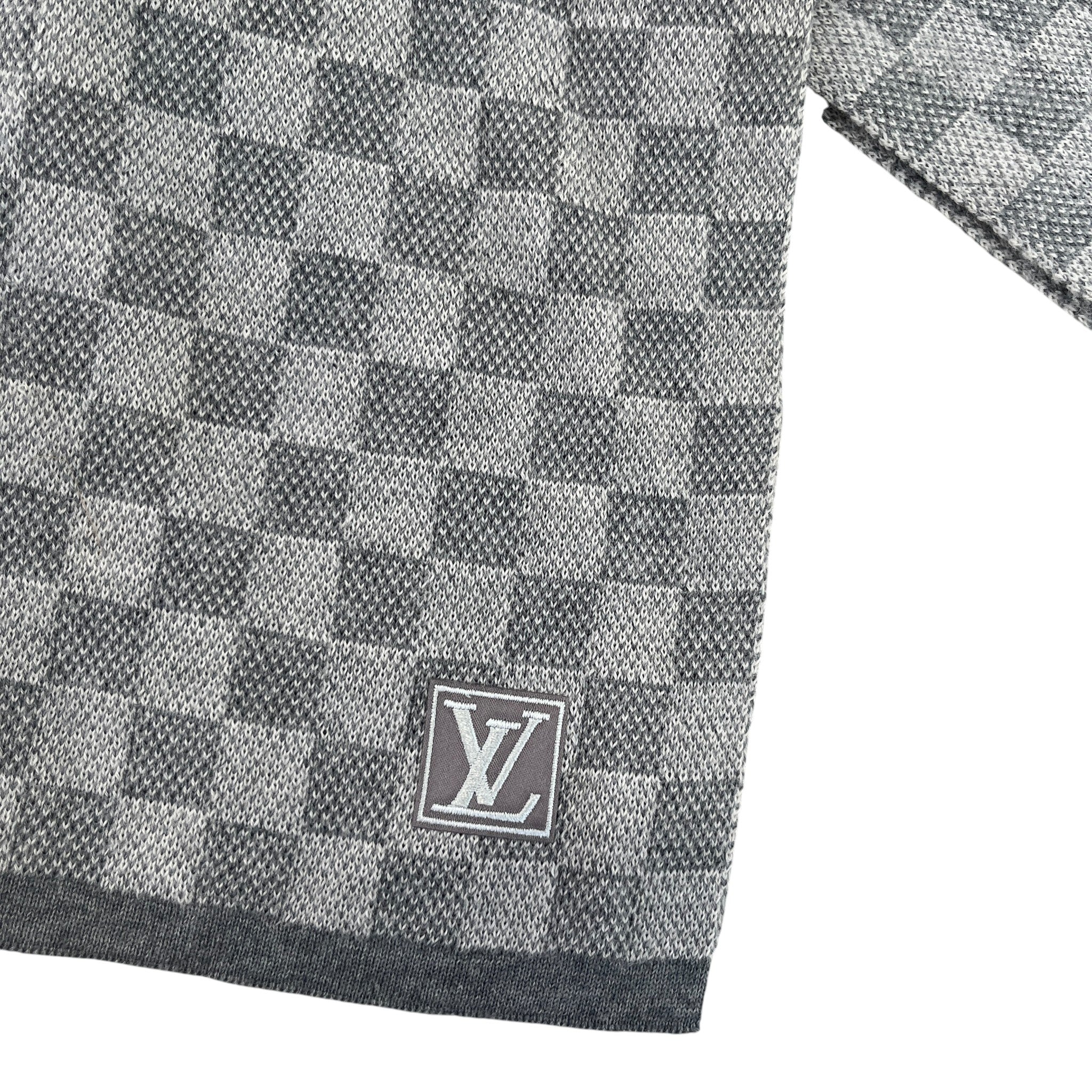 Men's Neo Petit Damier Scarf Grey