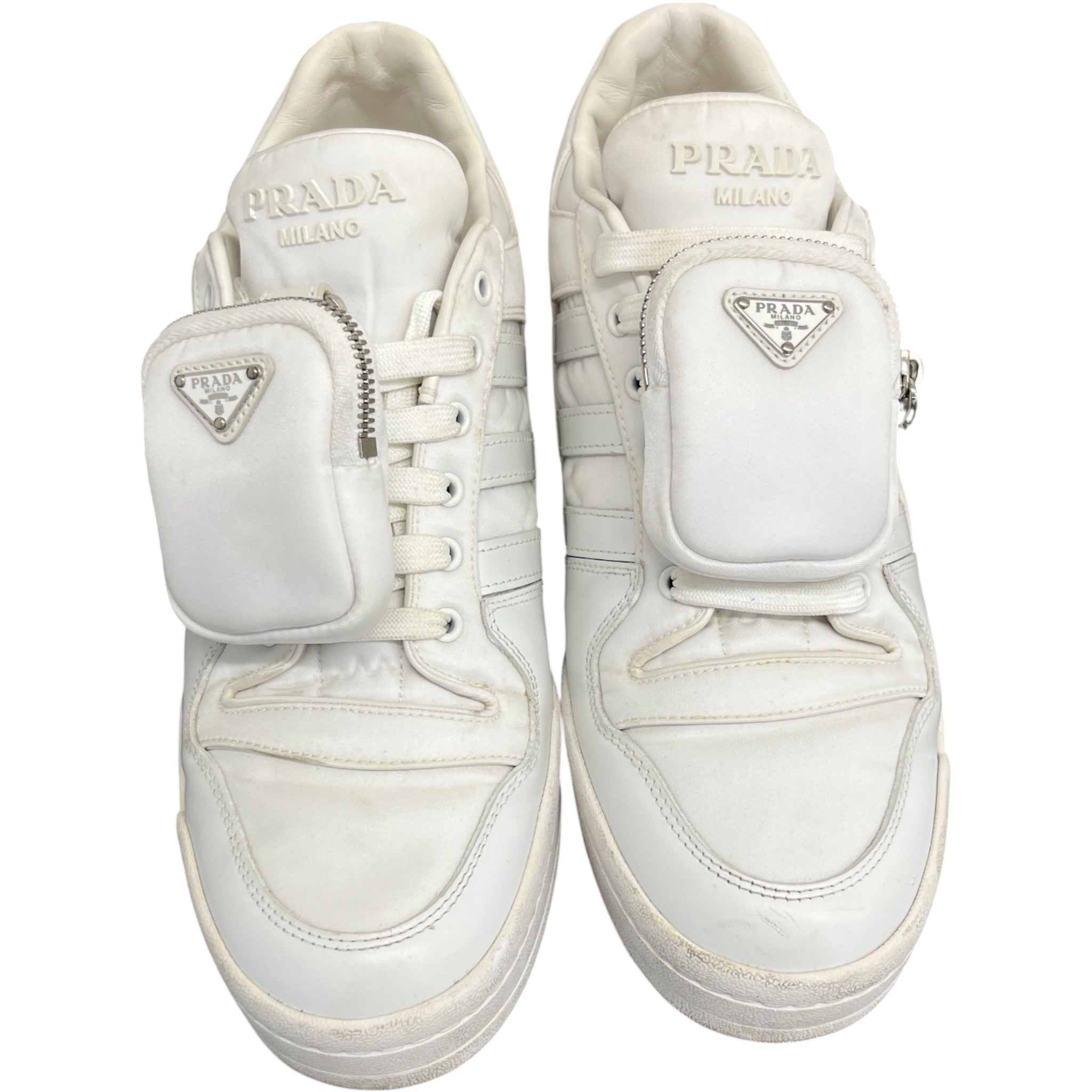 Men's X Adidas Re-Nylon Forum Detachable Pouch Low Trainers White Size EU 44 / UK 10