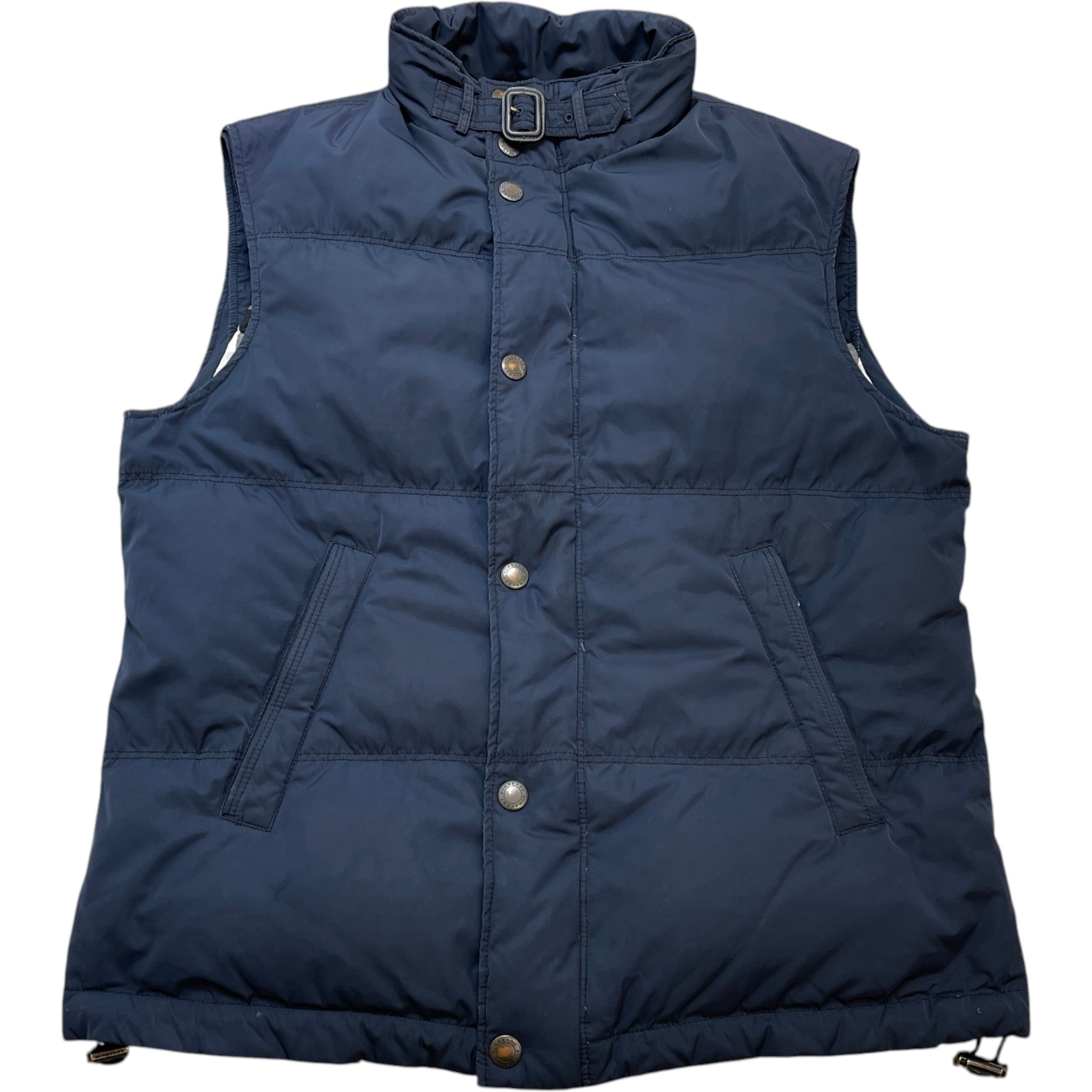 Men's Vintage Check Gilet Navy Size M