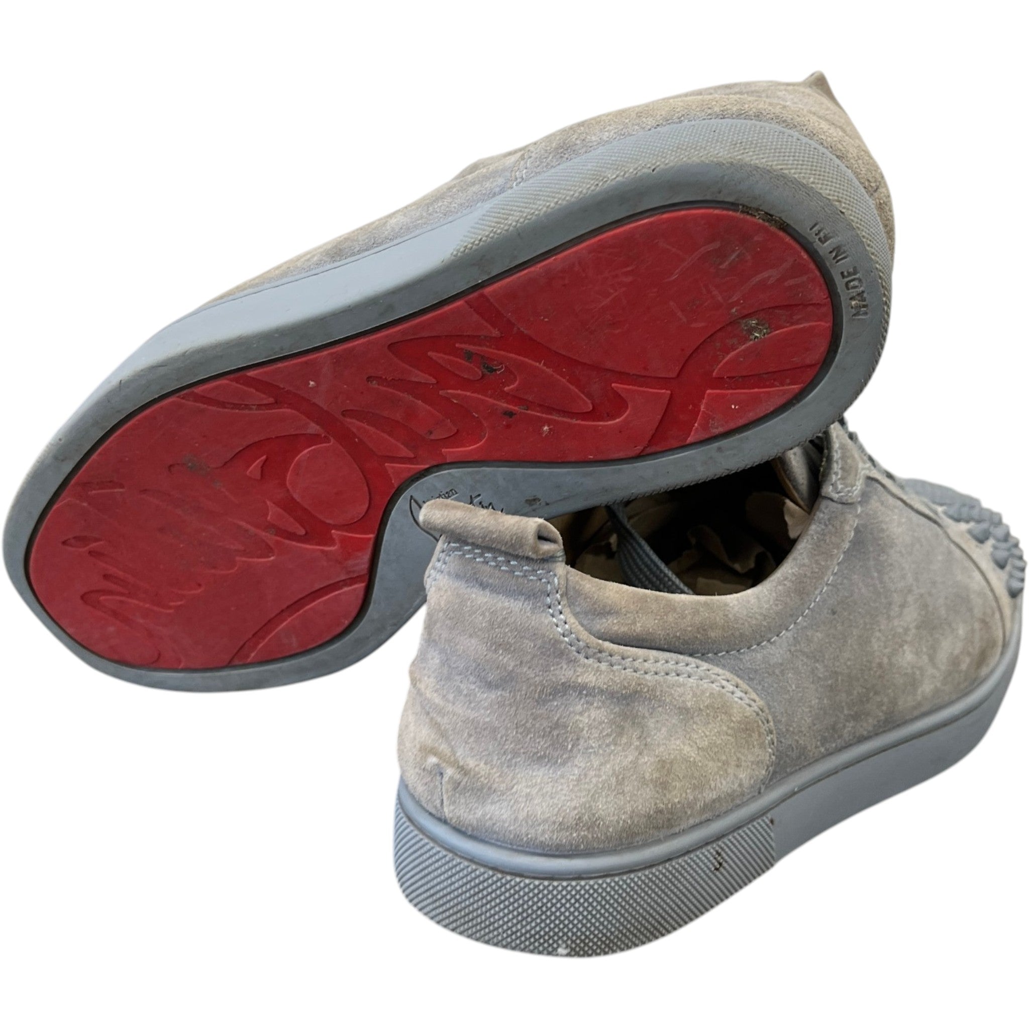 Men's Louis Junior Spikes Flat Low Trainers Grey Size EU 39.5 / UK 5.5
