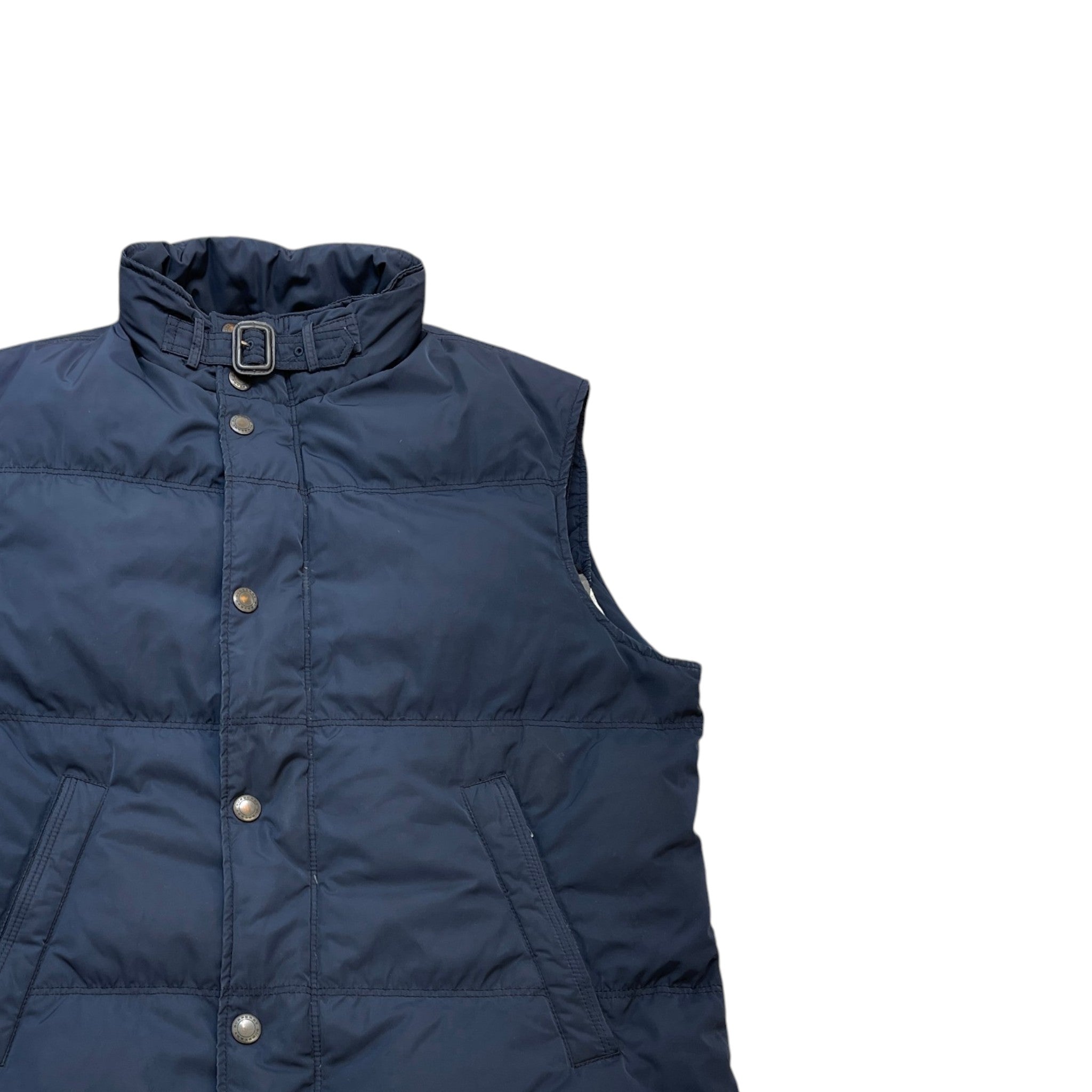 Men's Vintage Check Gilet Navy Size M
