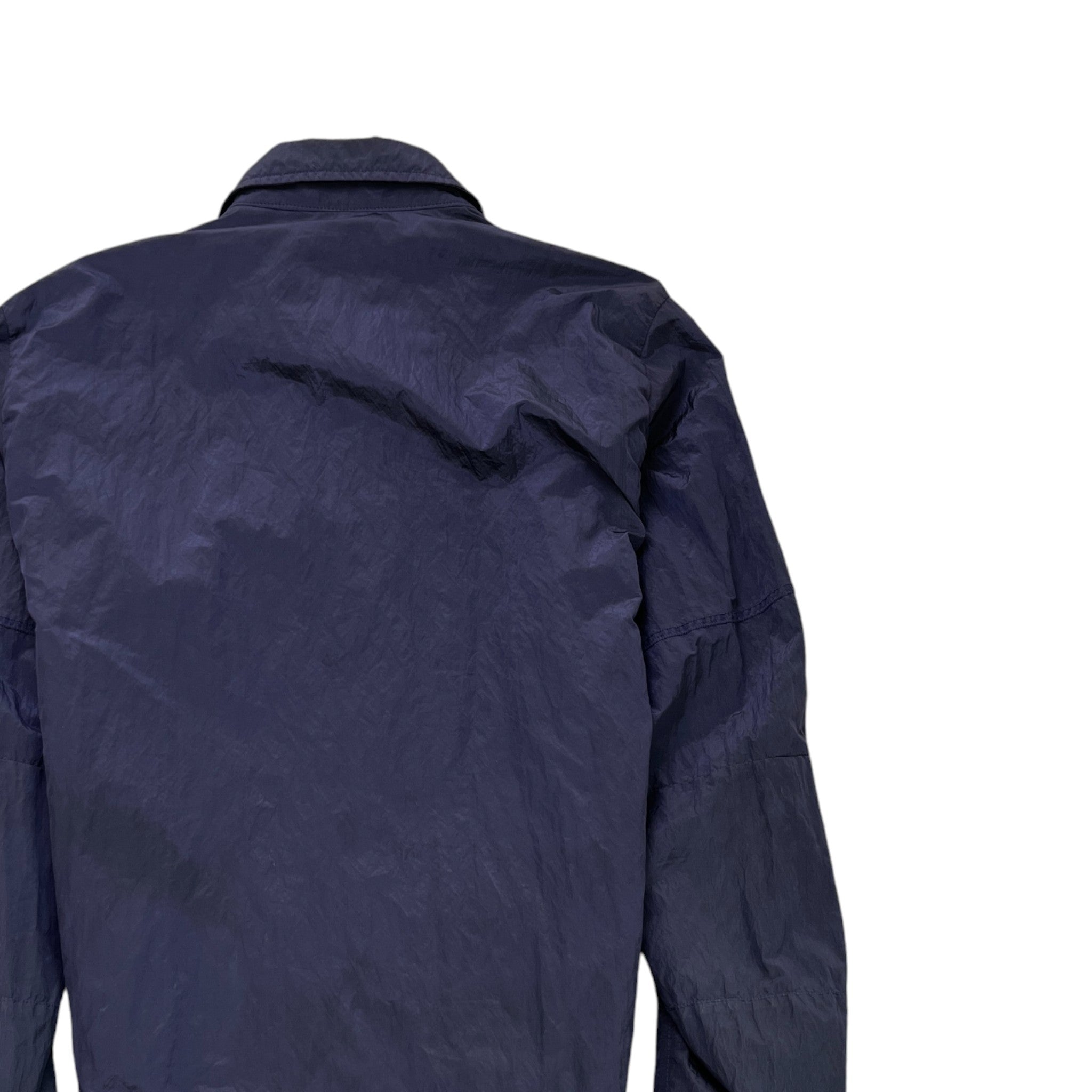 Men's Nylon Metal OverShirt Blue Size M