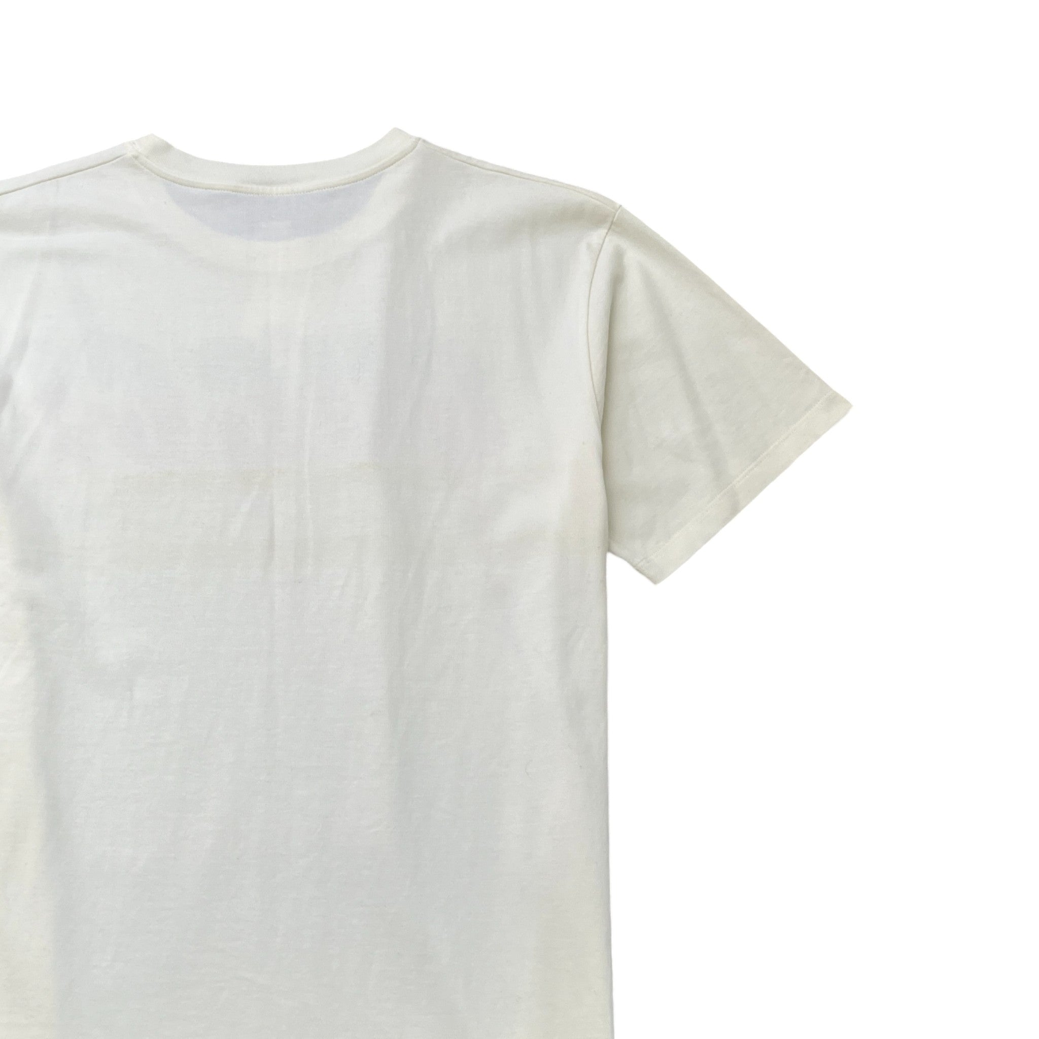 Men's Logo Print T-Shirt Cream Size S