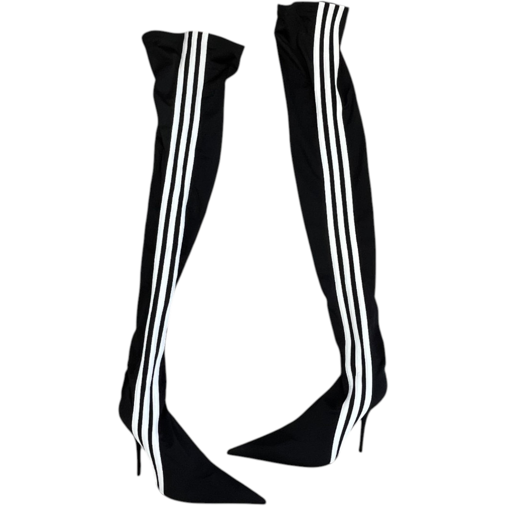 Women's X Adidas Black Knee High Heels Black Size EU 41 / UK 8