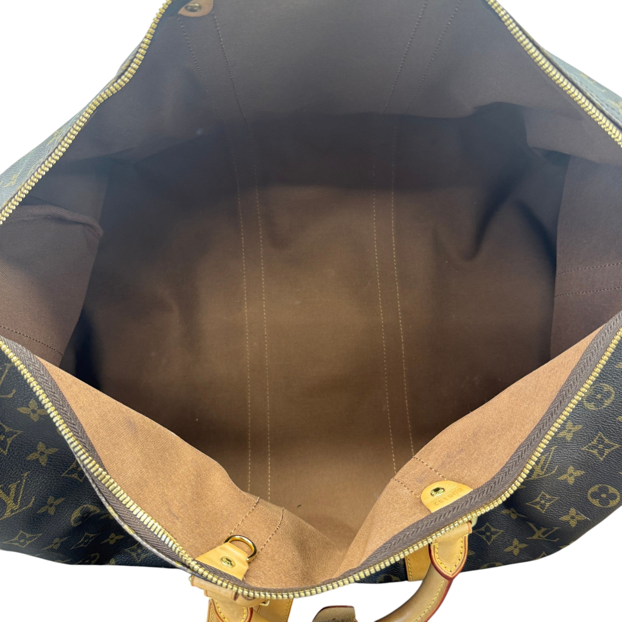 Monogram Keepall 55 Bag Brown