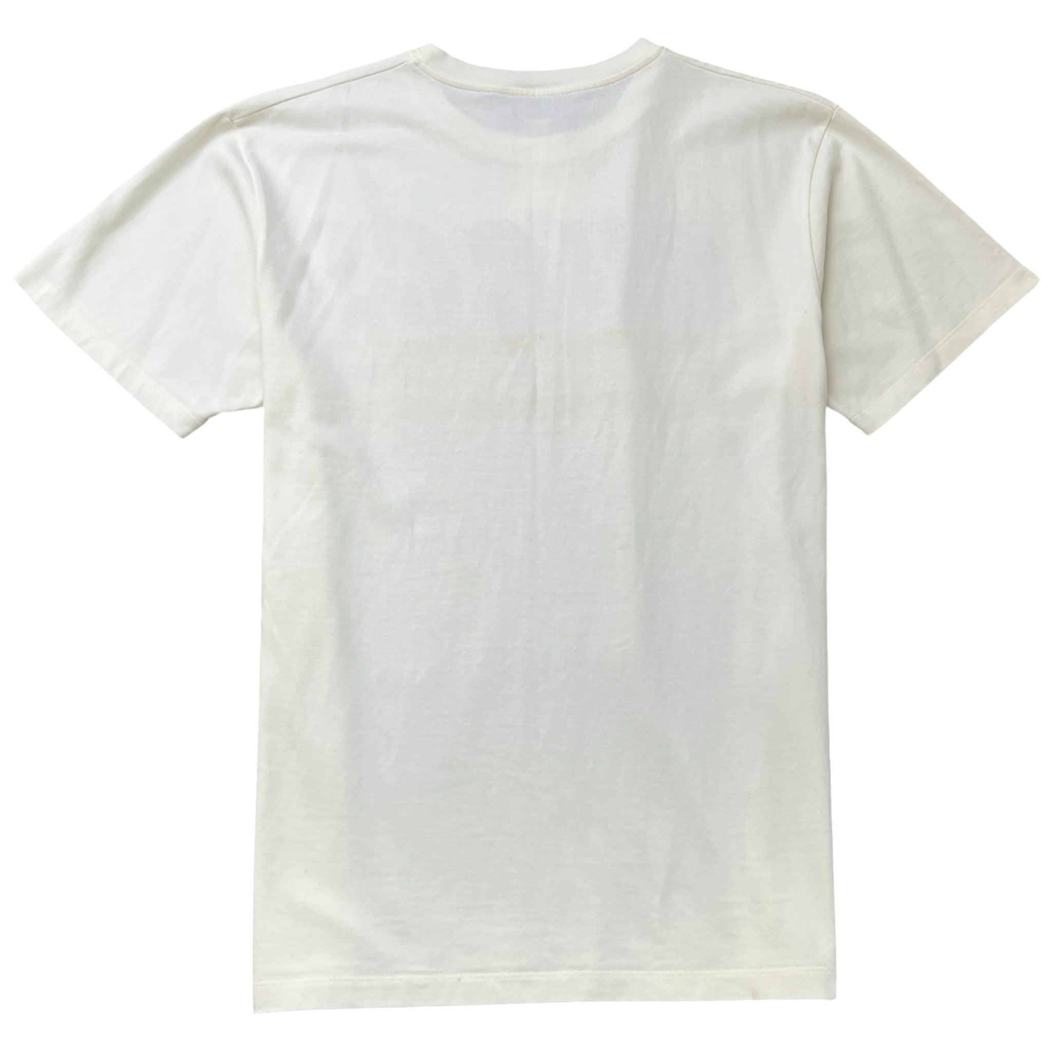 Men's Logo Print T-Shirt Cream Size S