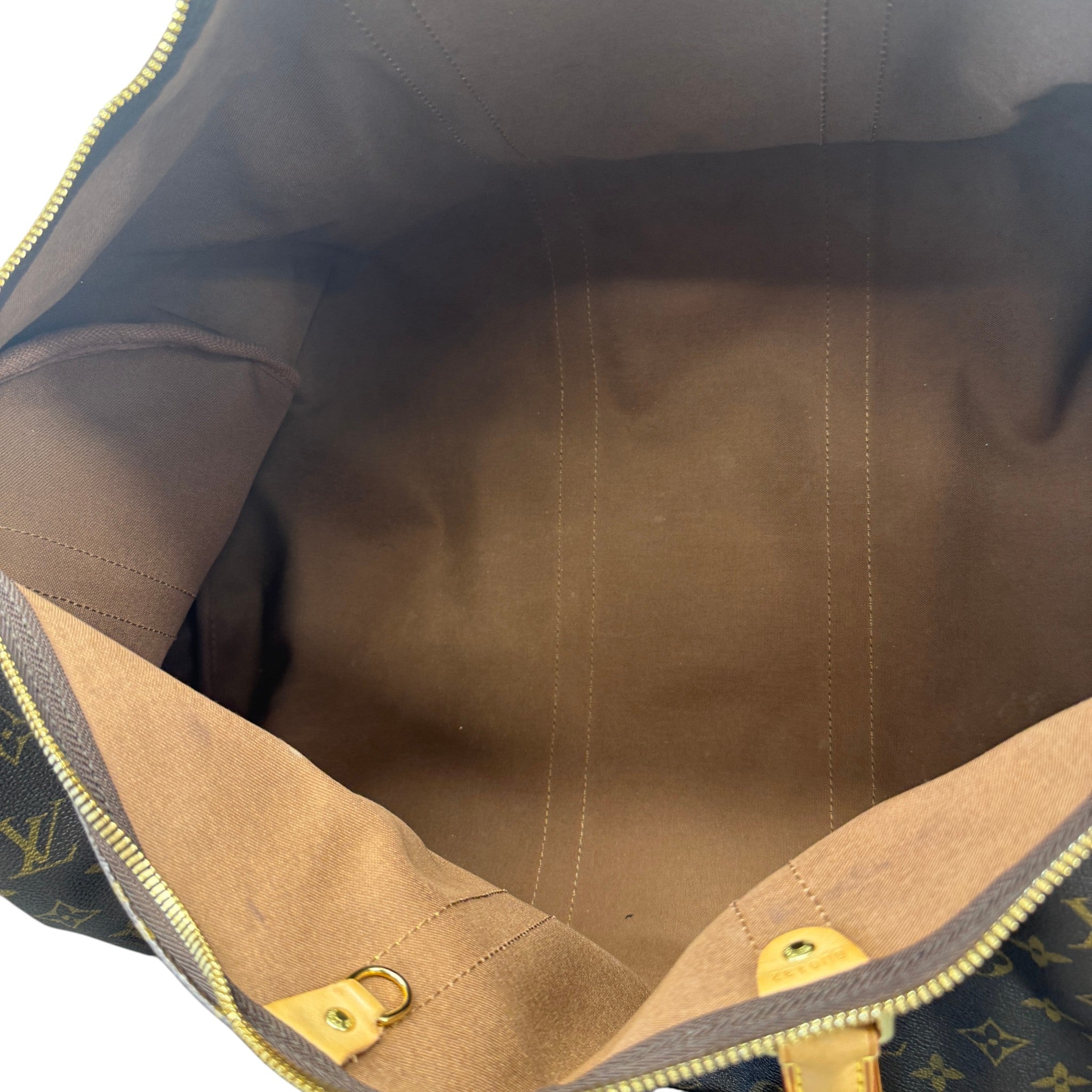 Monogram Keepall 55 Bag Brown
