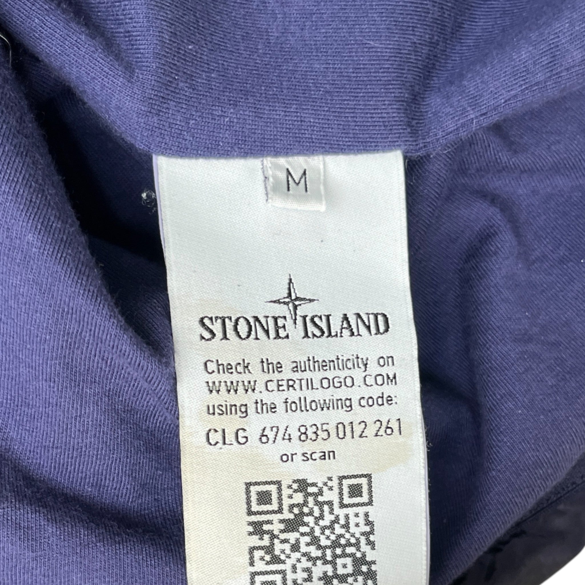 Men's Nylon Metal OverShirt Blue Size M