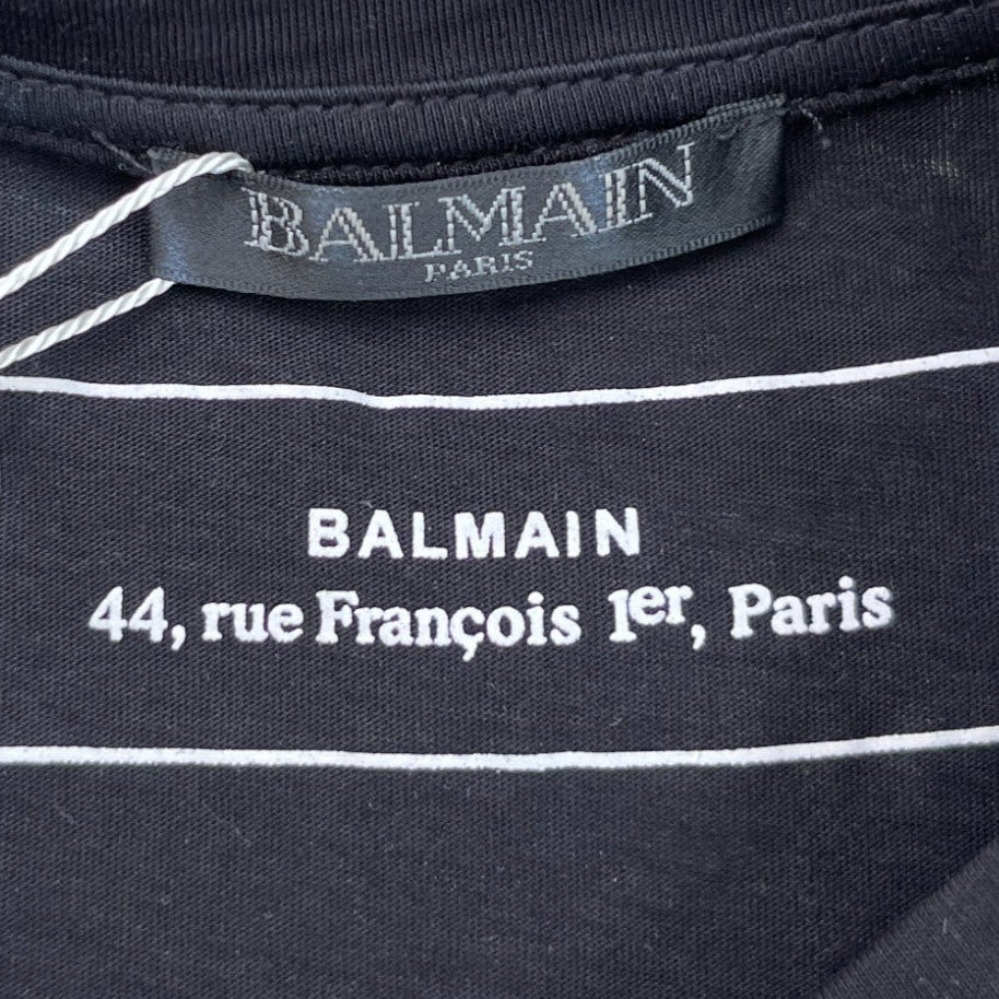 Men's Logo Print T-Shirt Black Size IT 44 / UK XS