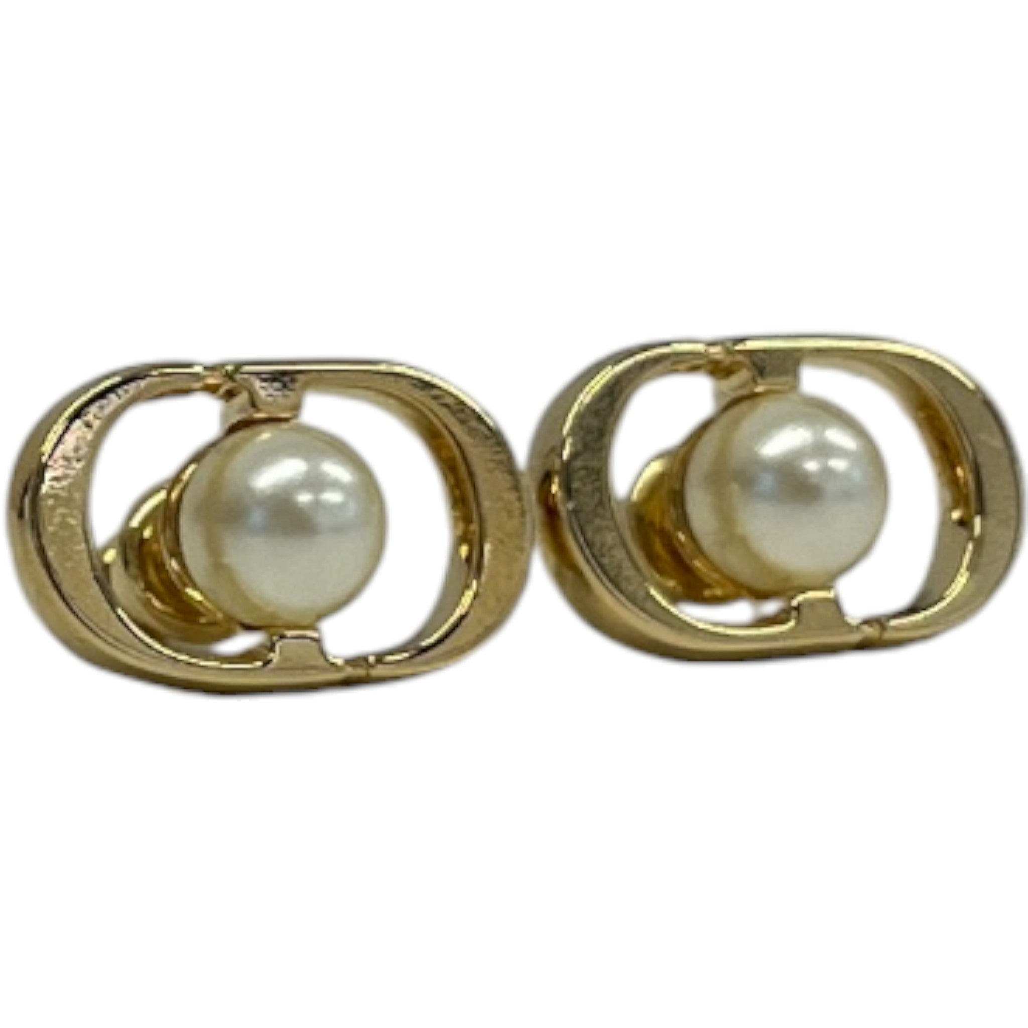 Women's Petit Cd Jolie Mini Stud Earrings Gold