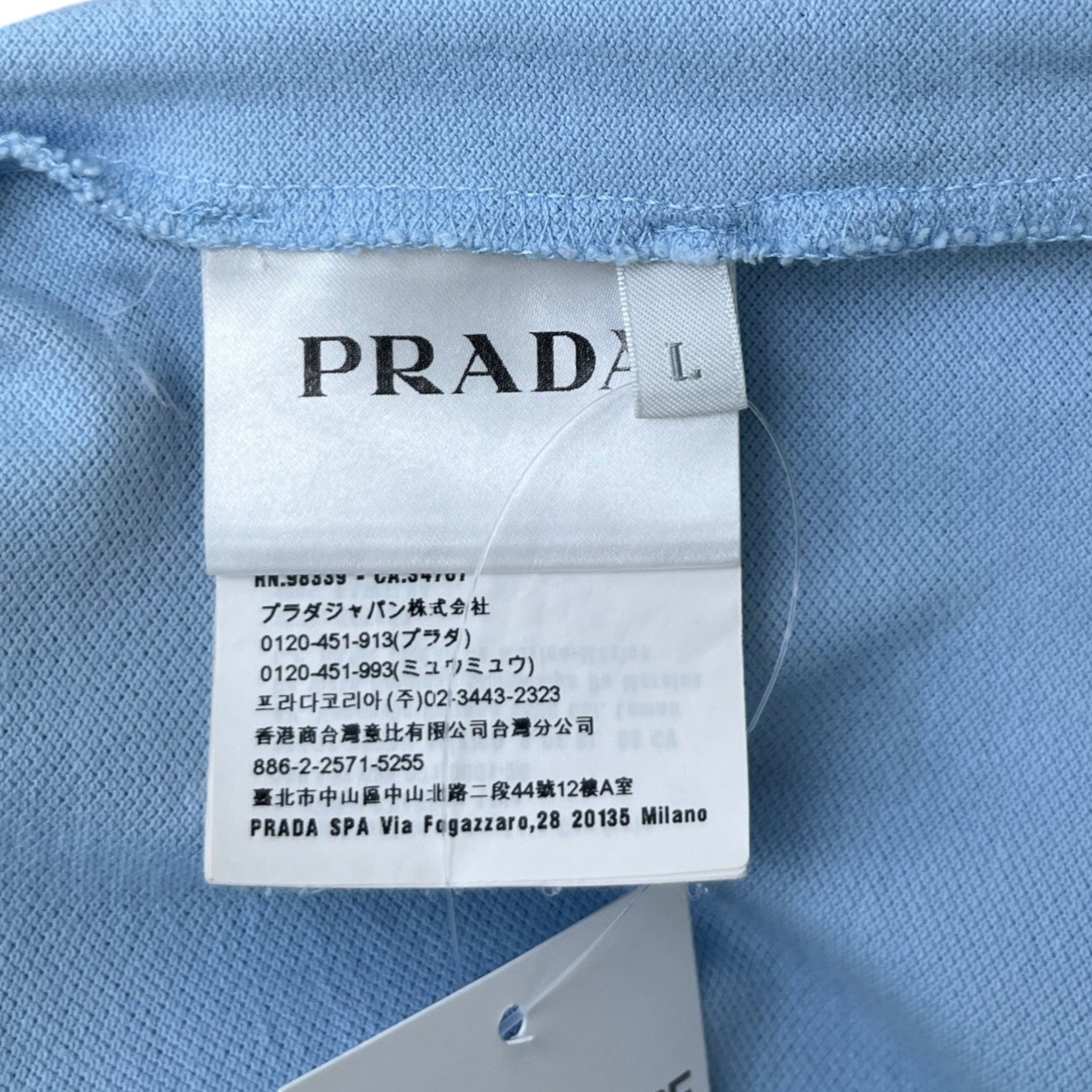 Men's Linea Rossa Polo Shirt Blue Size L