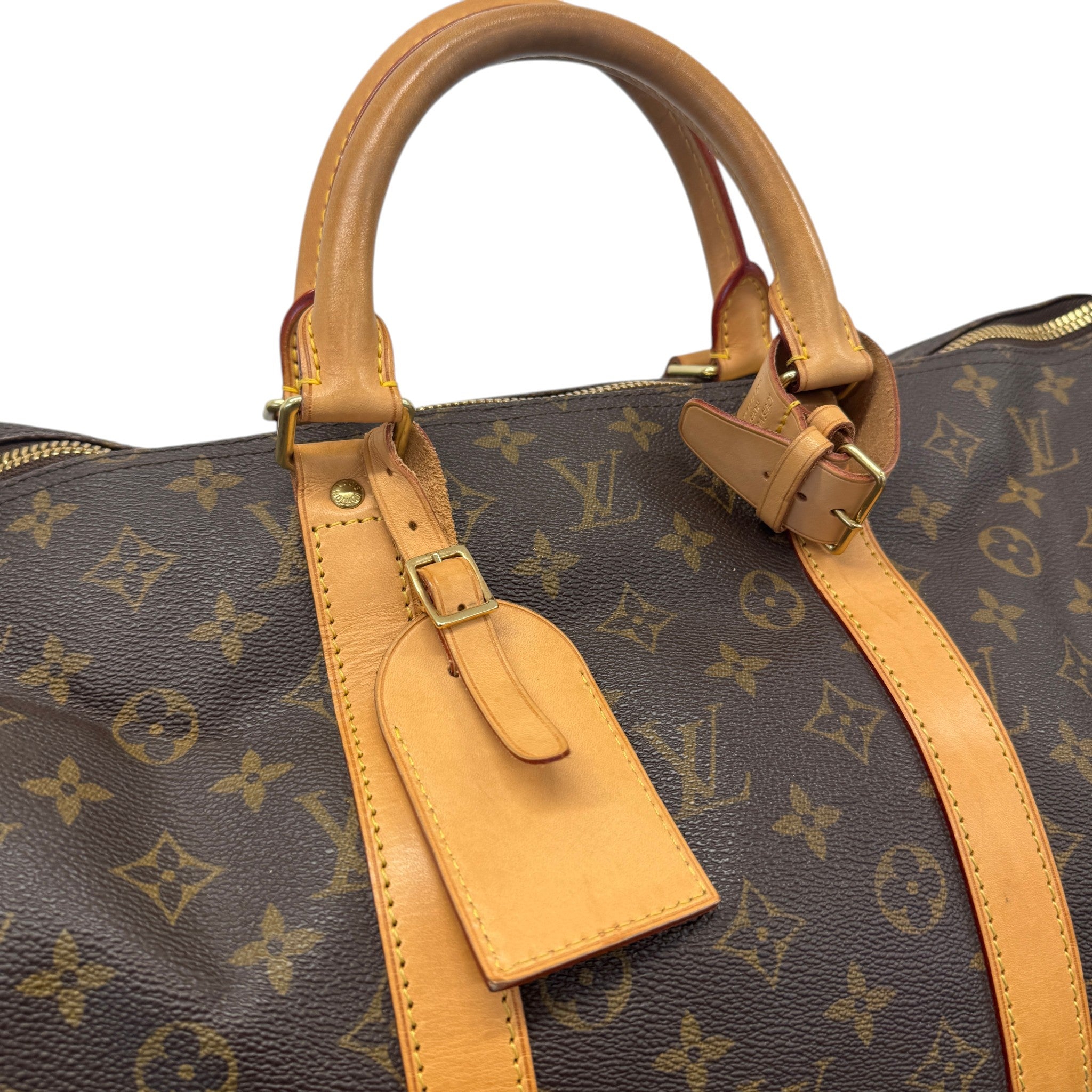 Monogram Keepall 55 Bag Brown