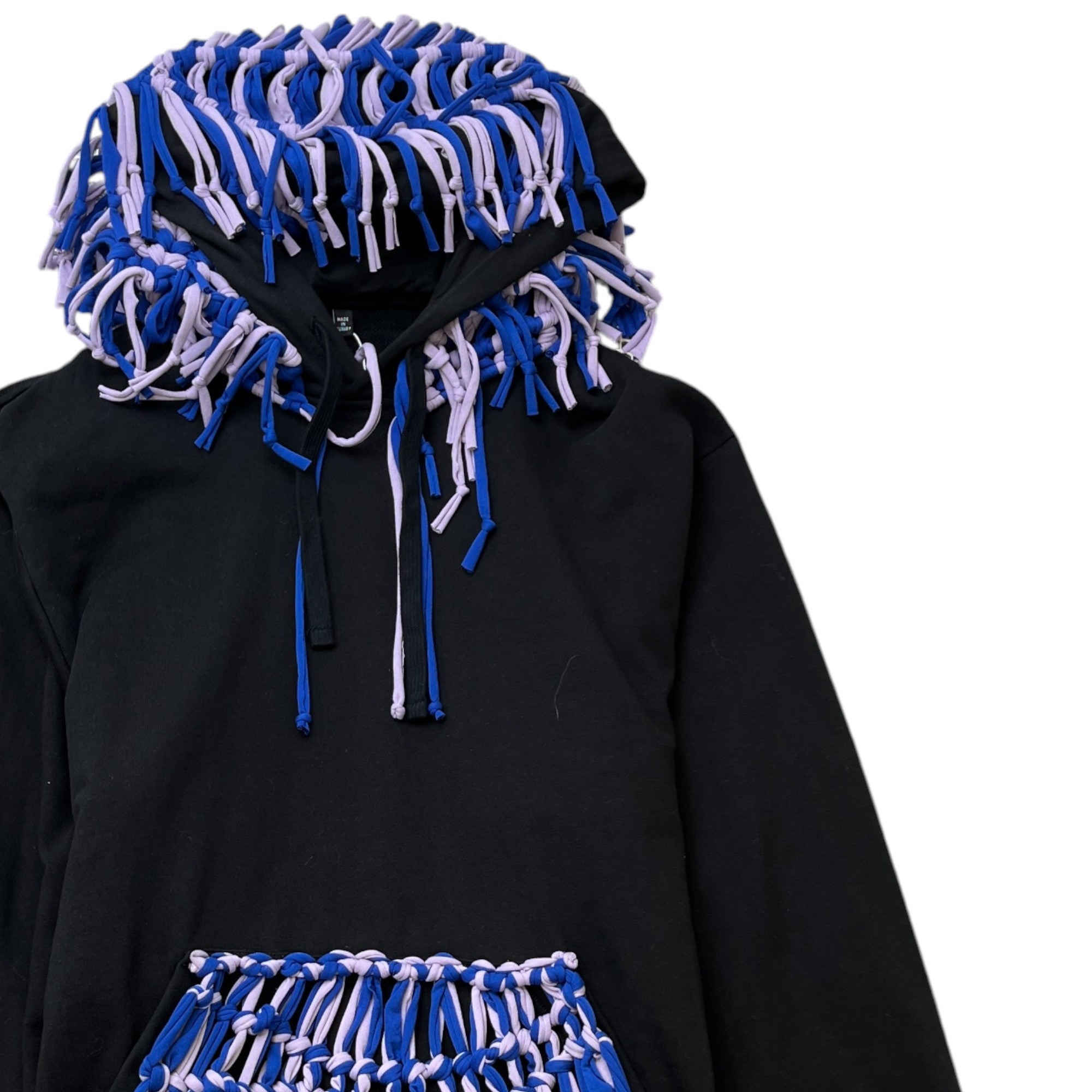 Men's Macrame Biosis Hoodie Black Size XL
