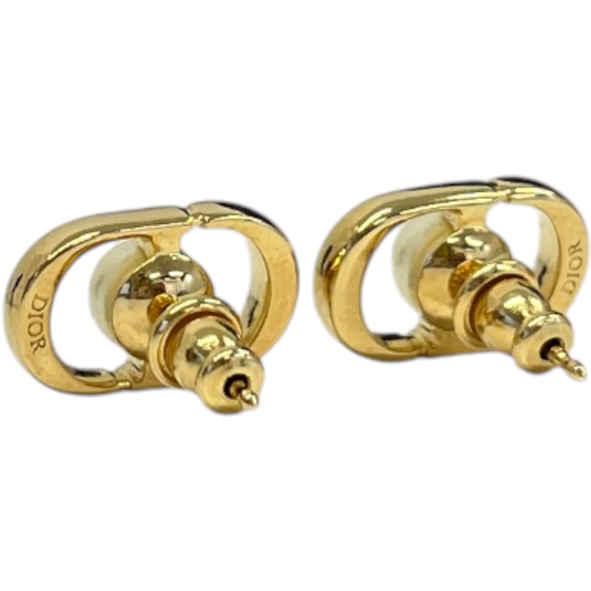 Women's Petit Cd Jolie Mini Stud Earrings Gold